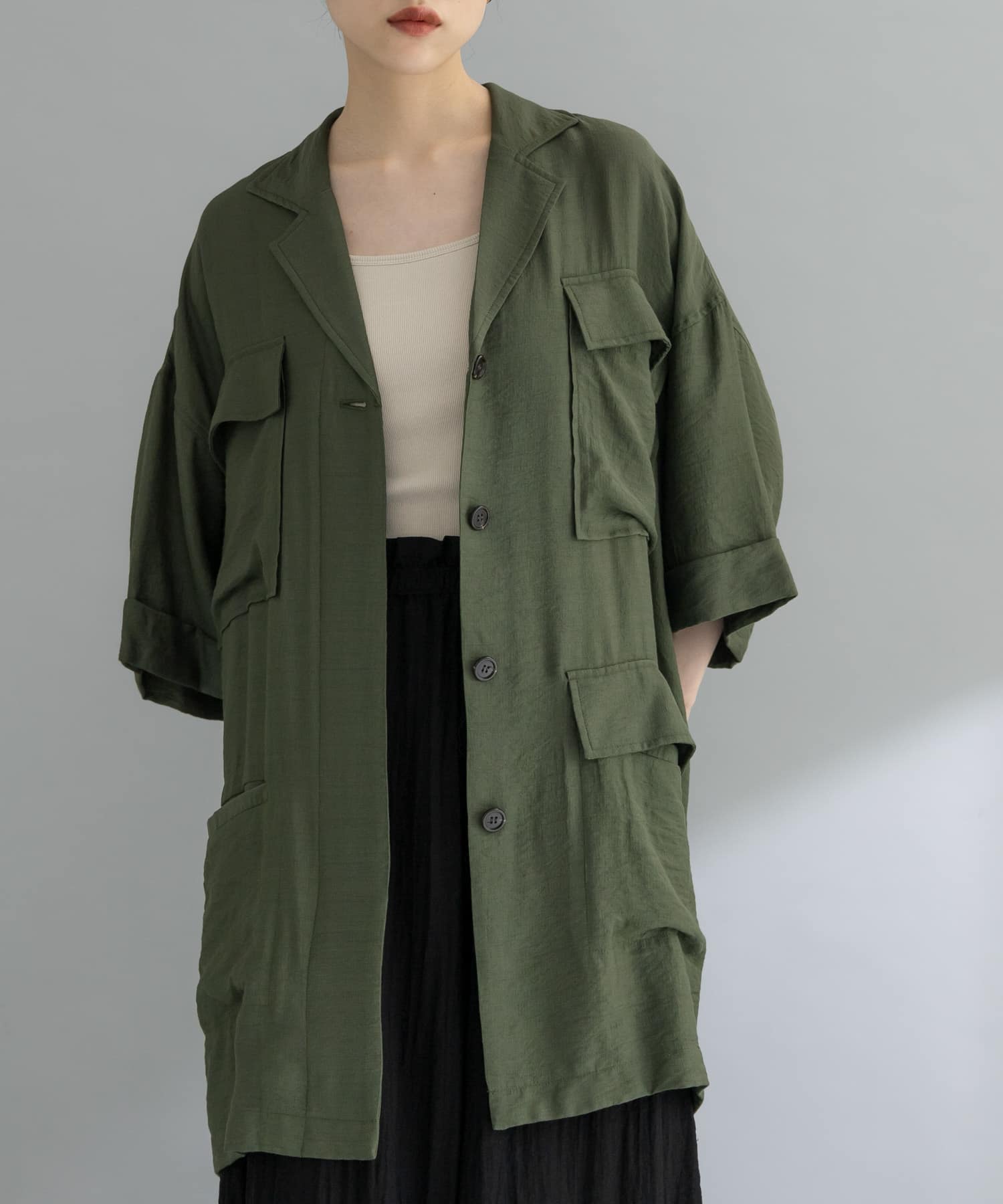 WEB限定』バックオープンBIGシャツ(one L.BEIGE): トップス｜URBAN