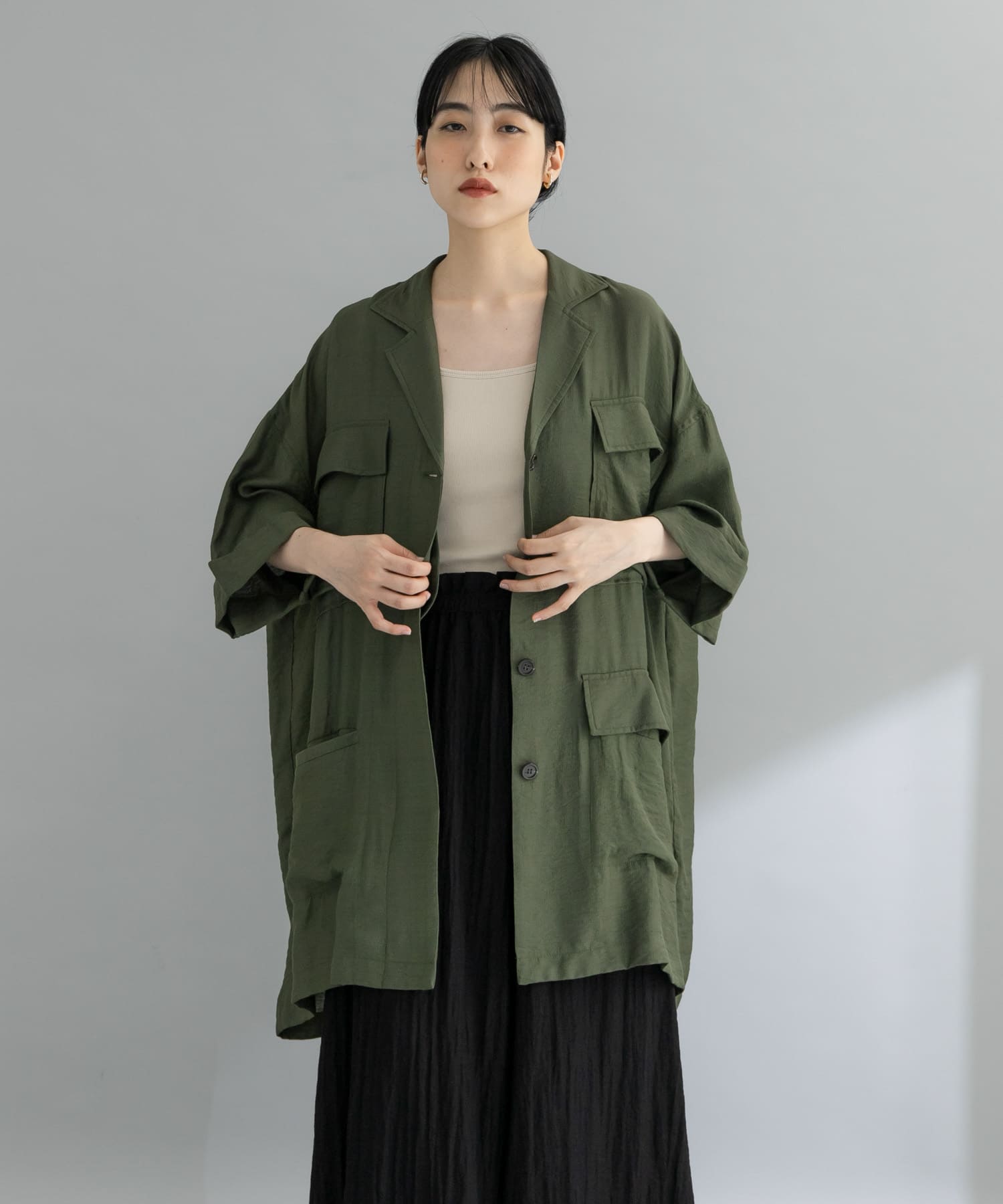身長：160cm サイズ：one