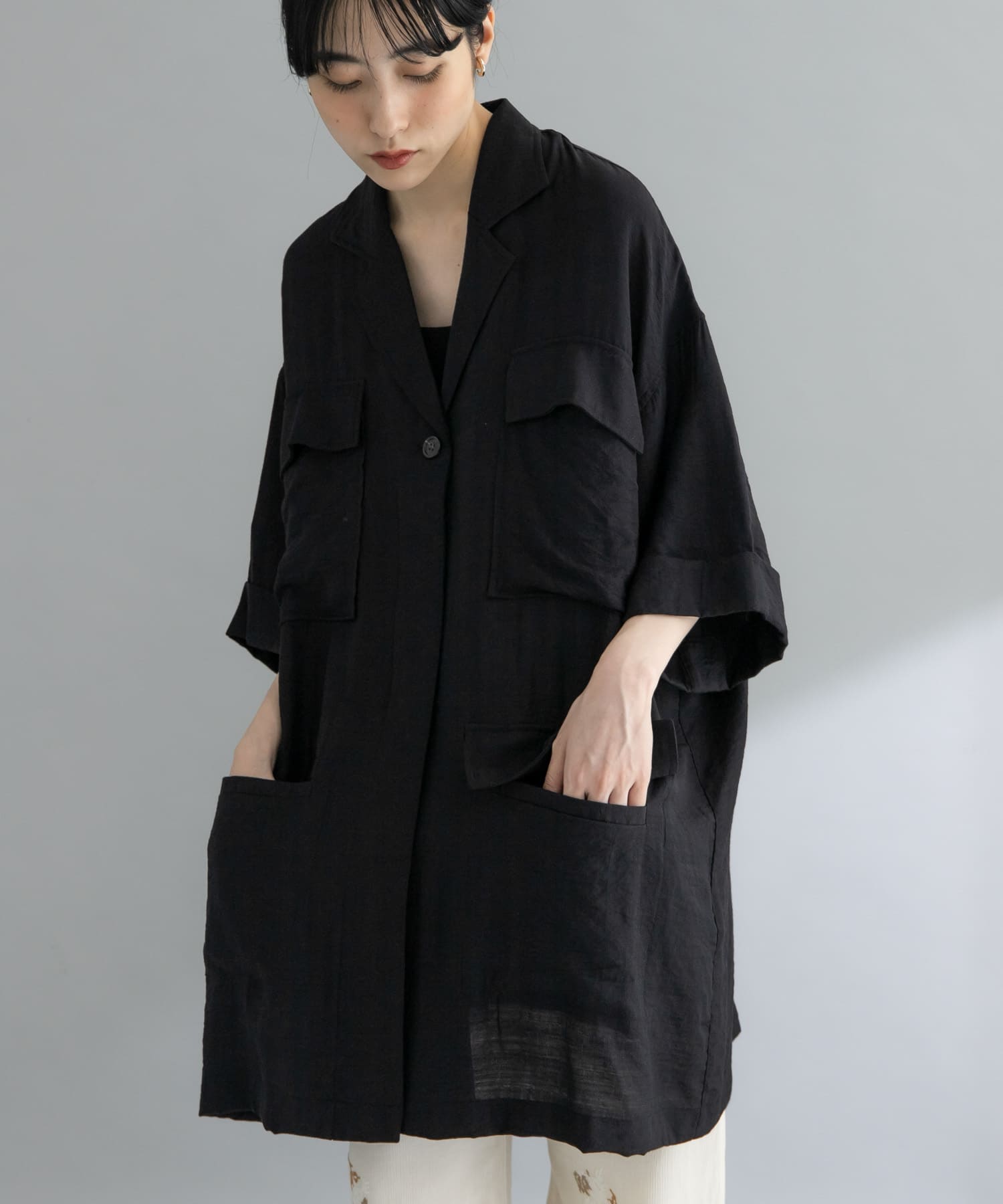 身長：160cm サイズ：one