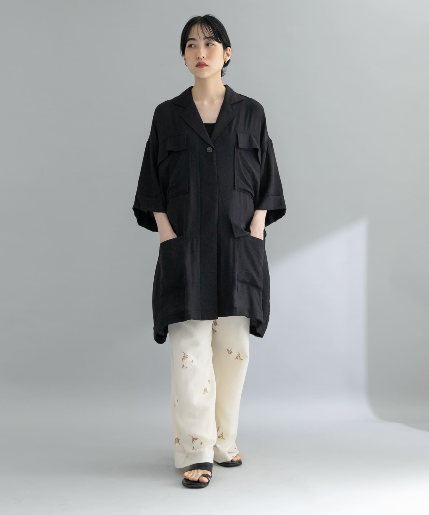 身長：160cm サイズ：one