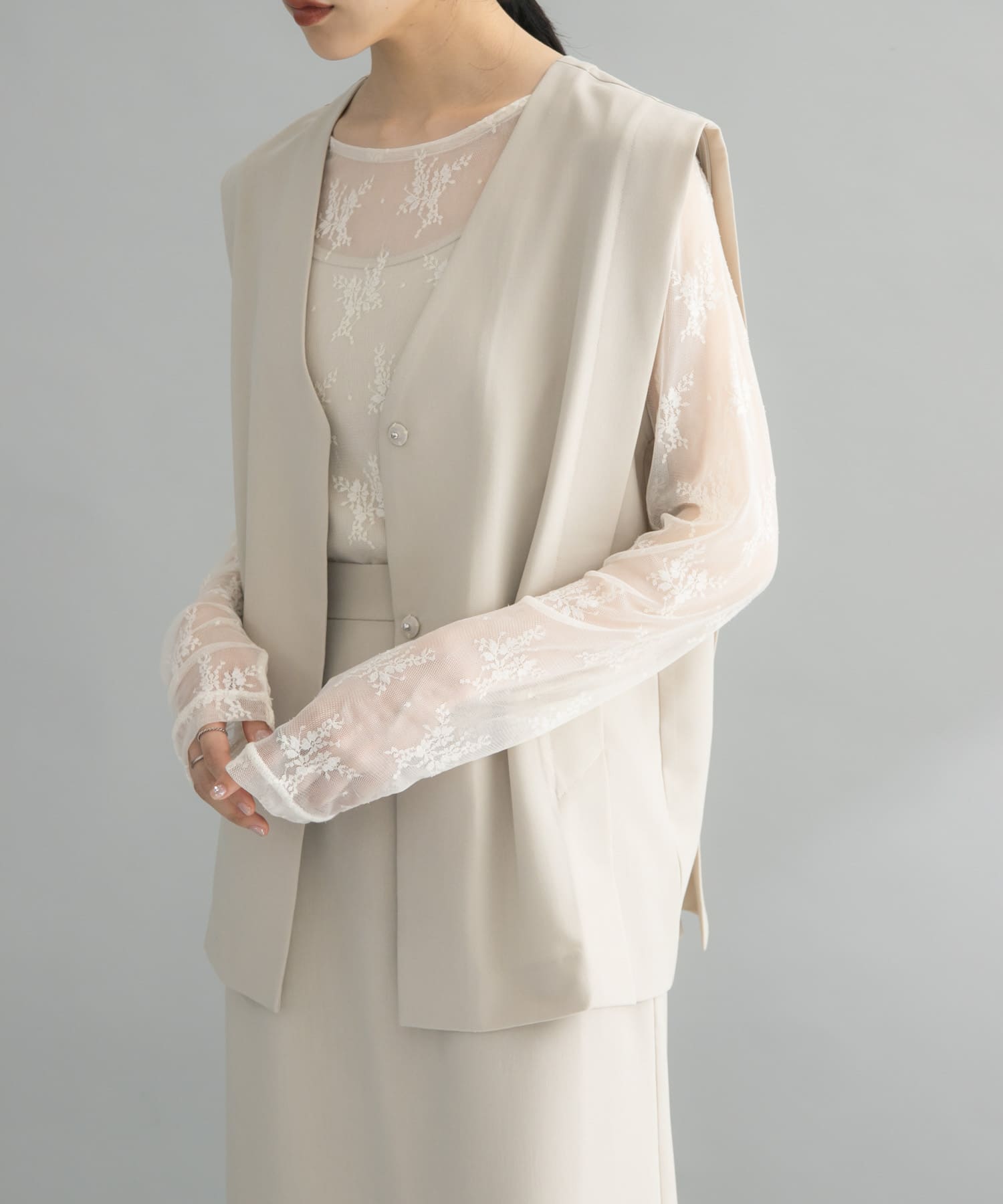 身長：160cm サイズ：one