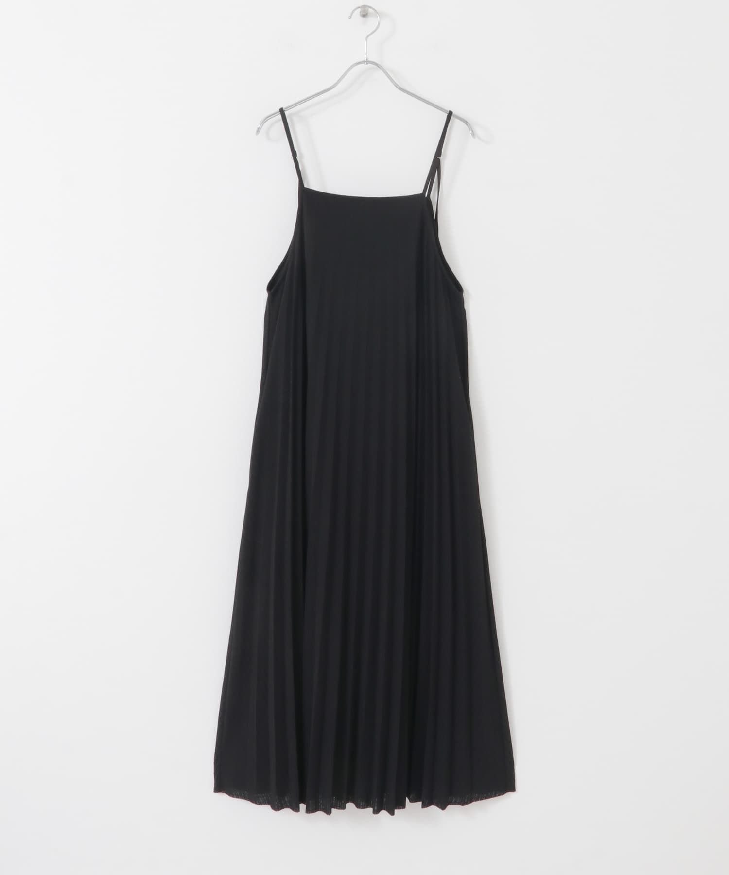 『WEB限定』2WAYプリーツキャミワンピース BLACK one