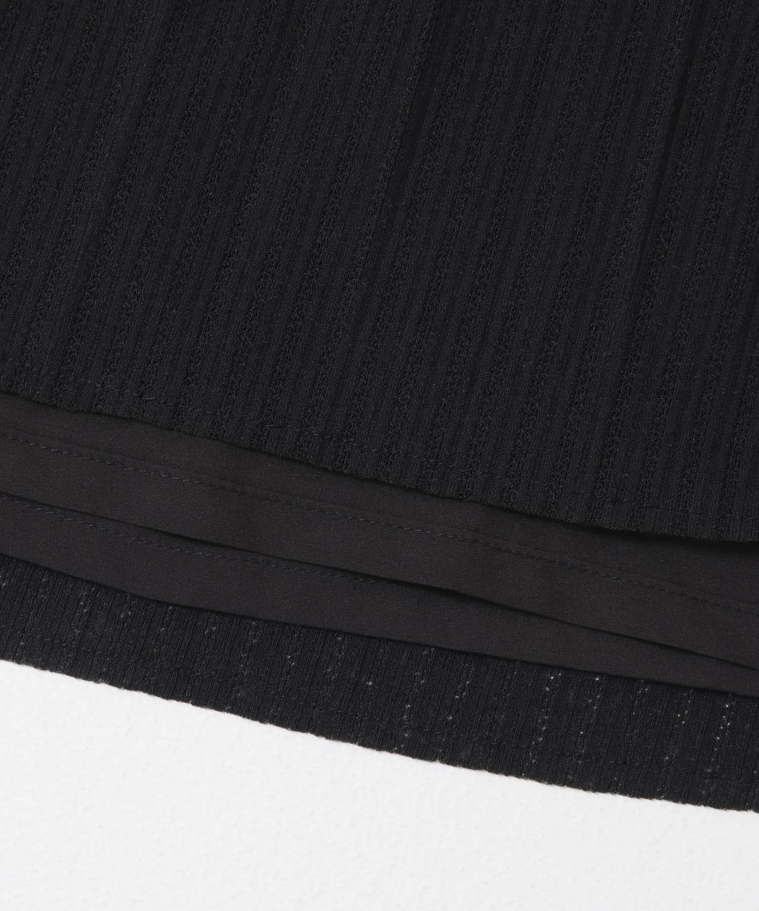 『WEB限定』2WAYプリーツキャミワンピース BLACK one