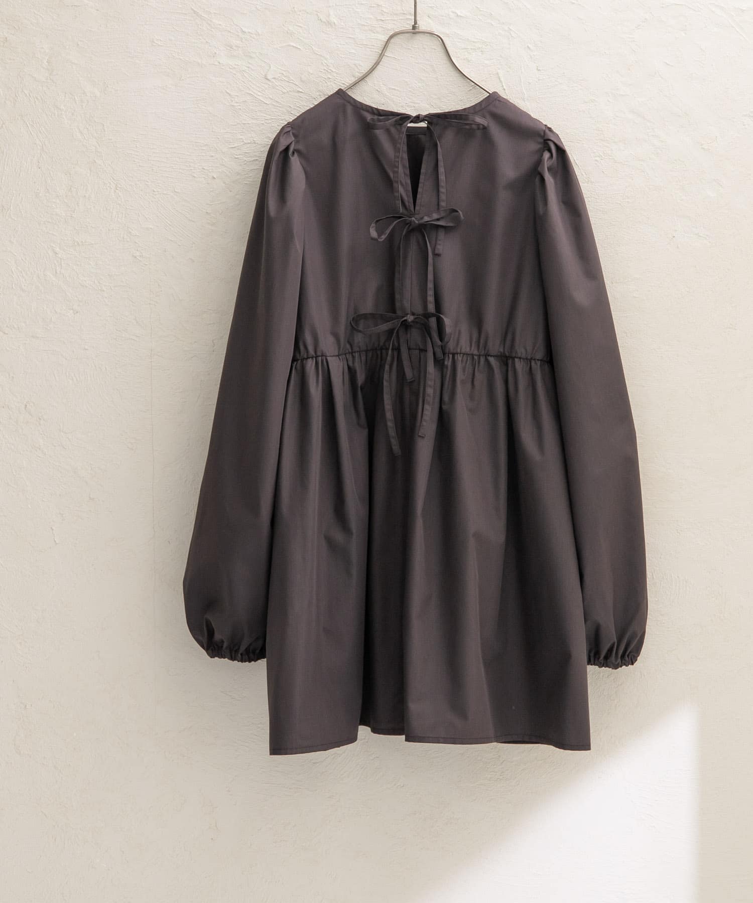 『WEB限定』BACKリボンチュニック D.BROWN one