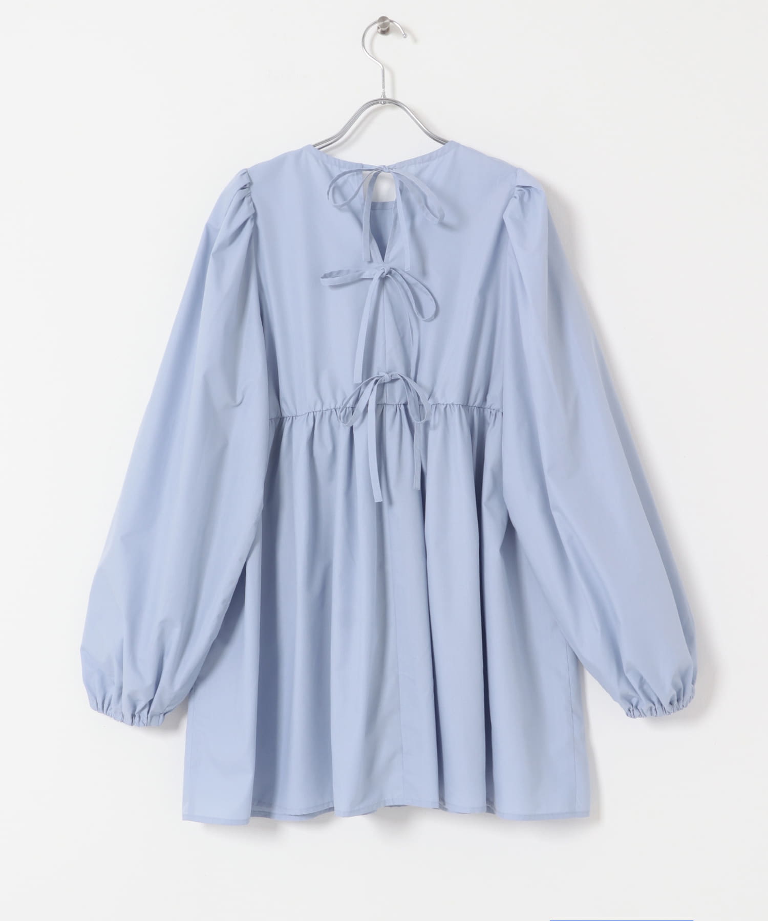 『WEB限定』BACKリボンチュニック L.BLUE one
