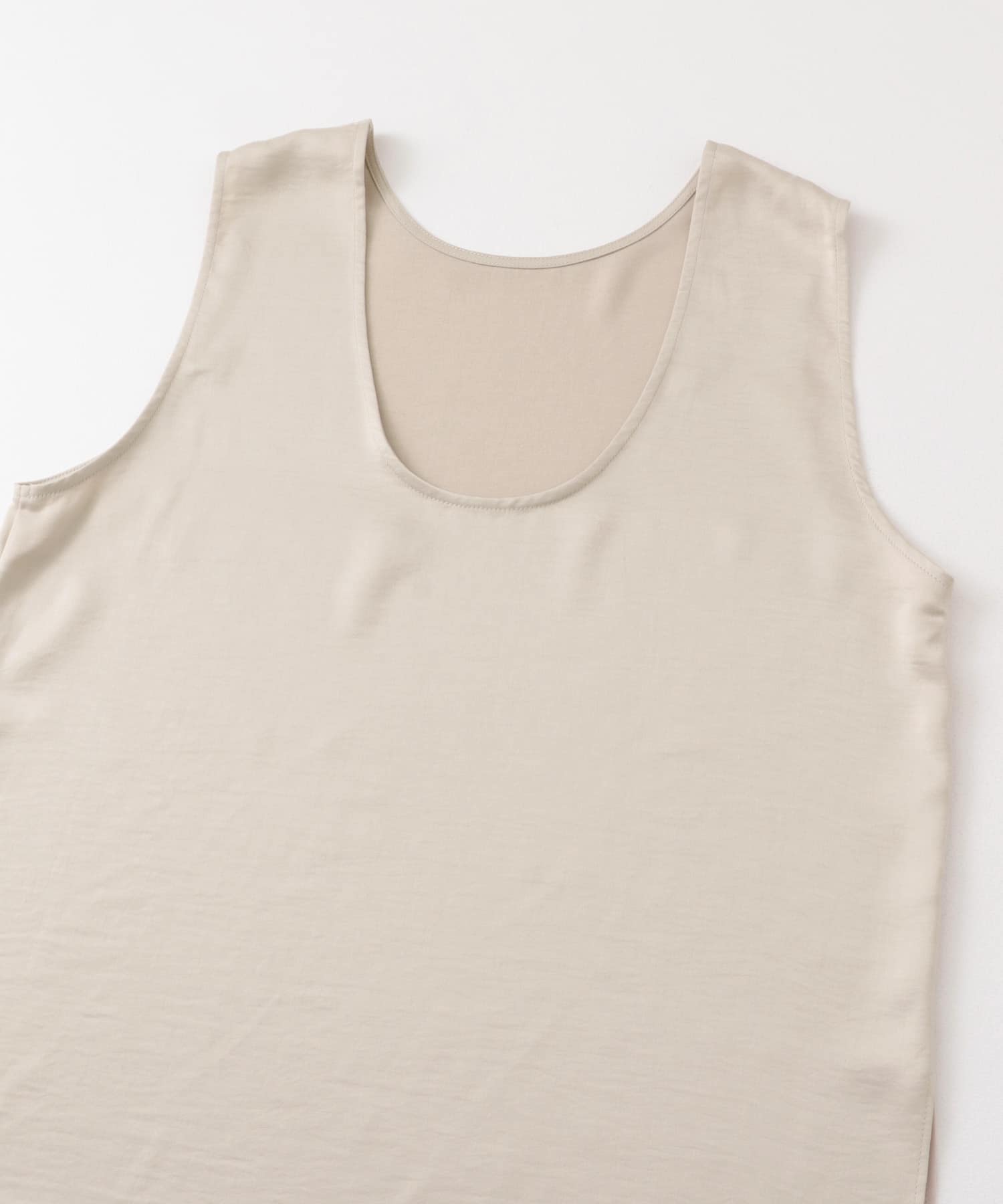 『WEB限定』サテンセットアップ BEIGE one