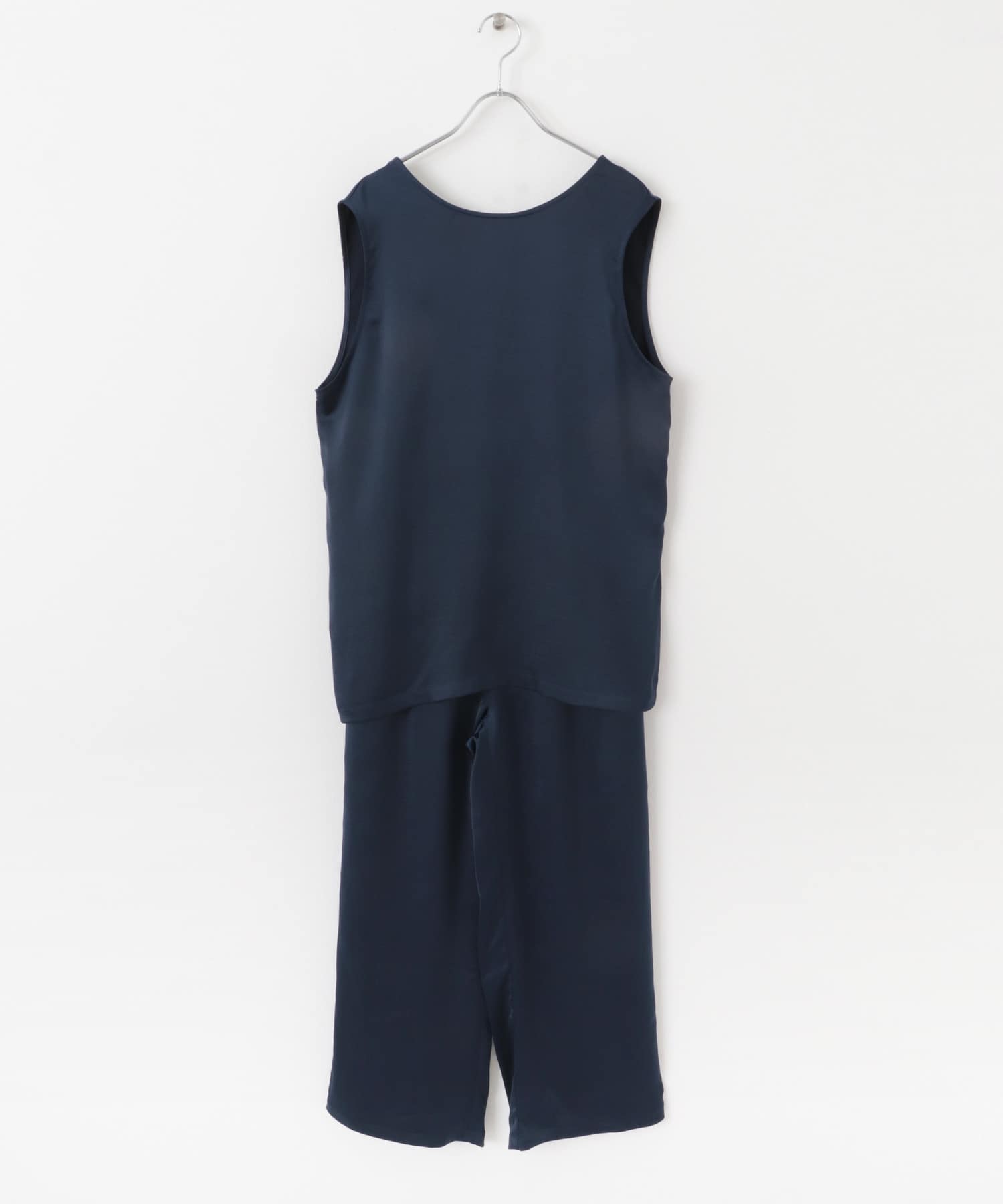 『WEB限定』サテンセットアップ NAVY one