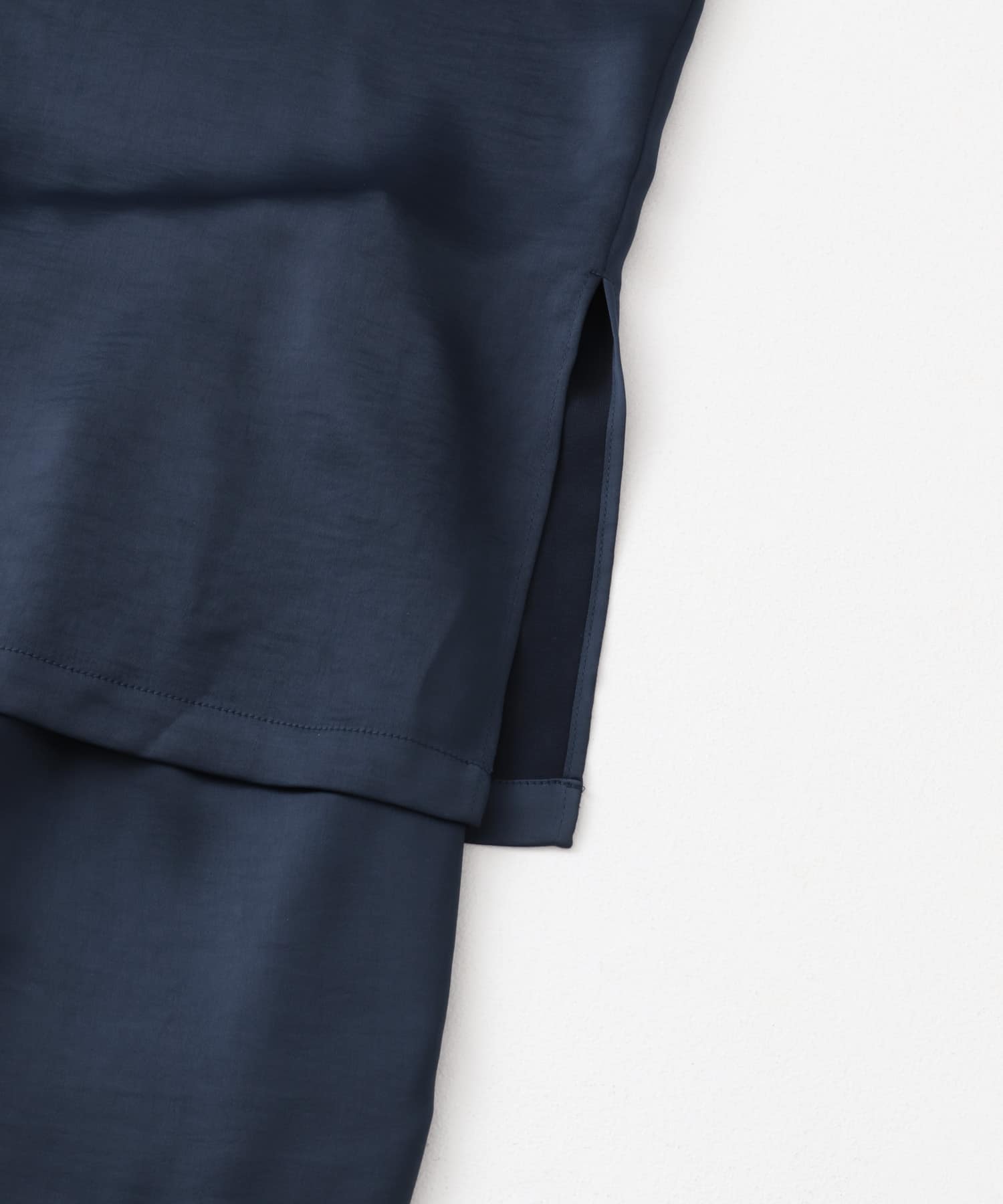 『WEB限定』サテンセットアップ NAVY one