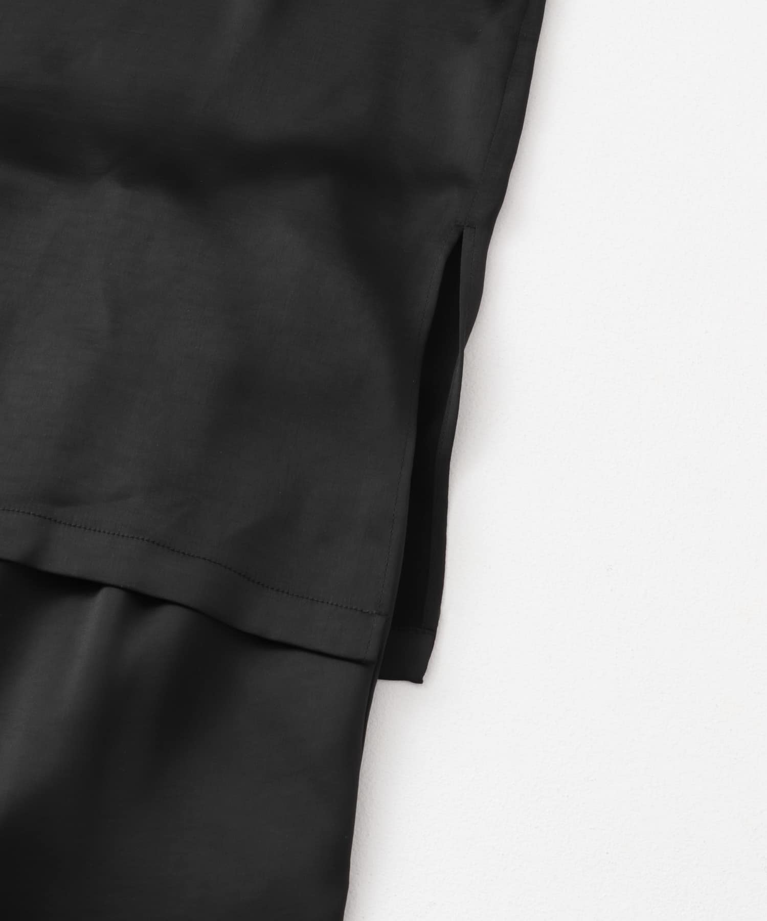『WEB限定』サテンセットアップ BLACK one