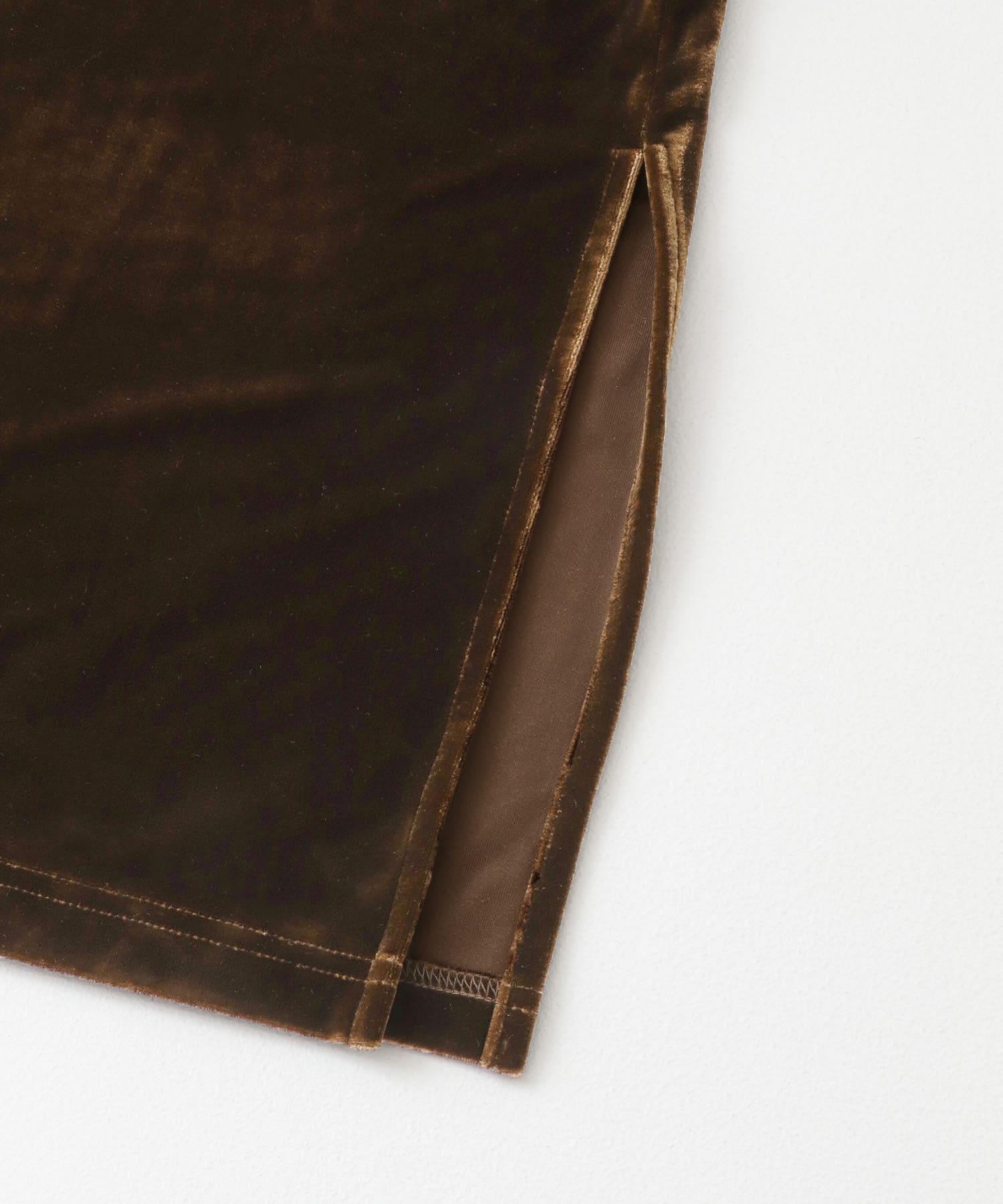 『WEB限定』ベロアスクエアワンピース BROWN one