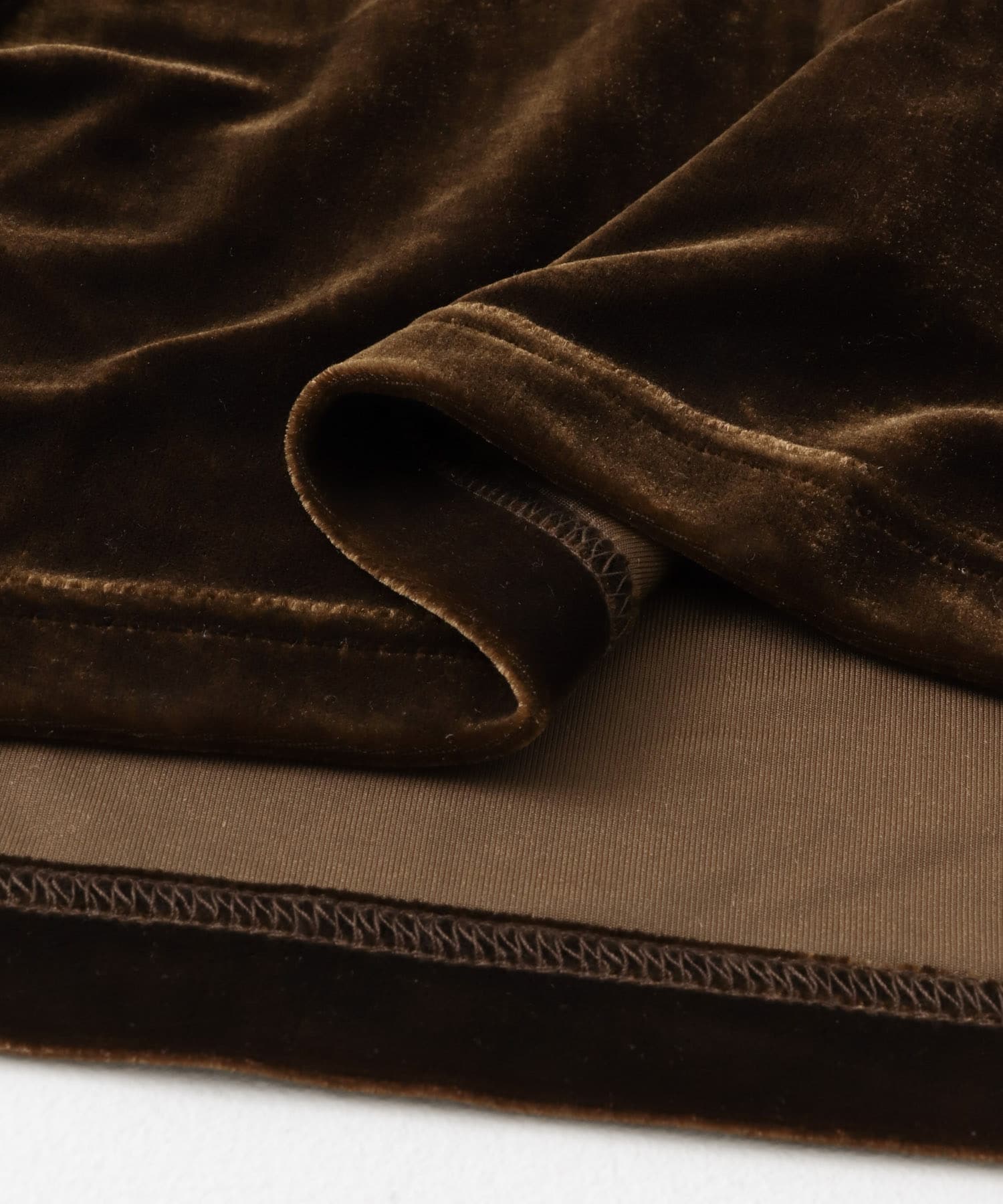 『WEB限定』ベロアスクエアワンピース BROWN one