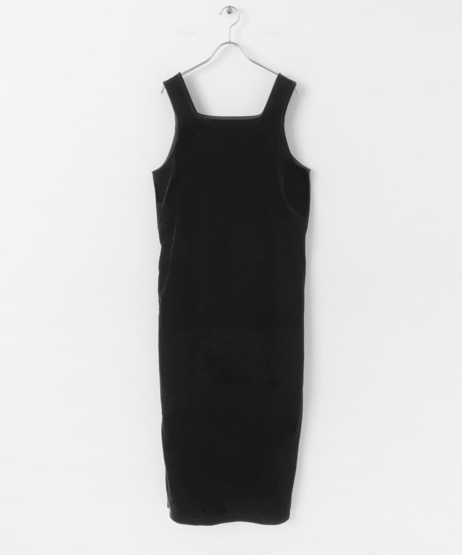 『WEB限定』ベロアスクエアワンピース BLACK one