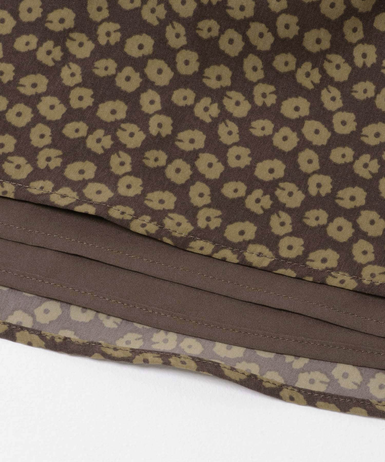 『WEB限定』オープンカラーワンピース BROWN one