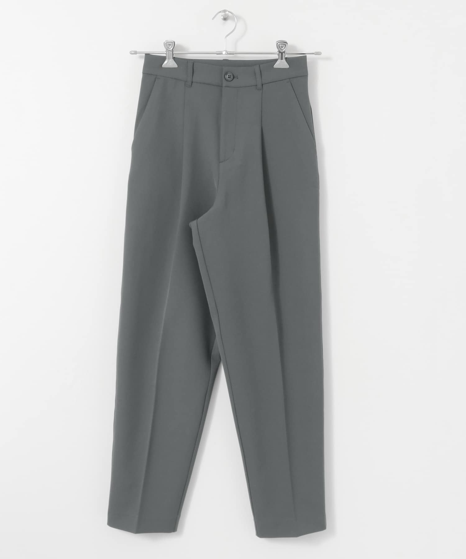 illi　ワンタックスリムテーパードパンツ CHARCOAL 36