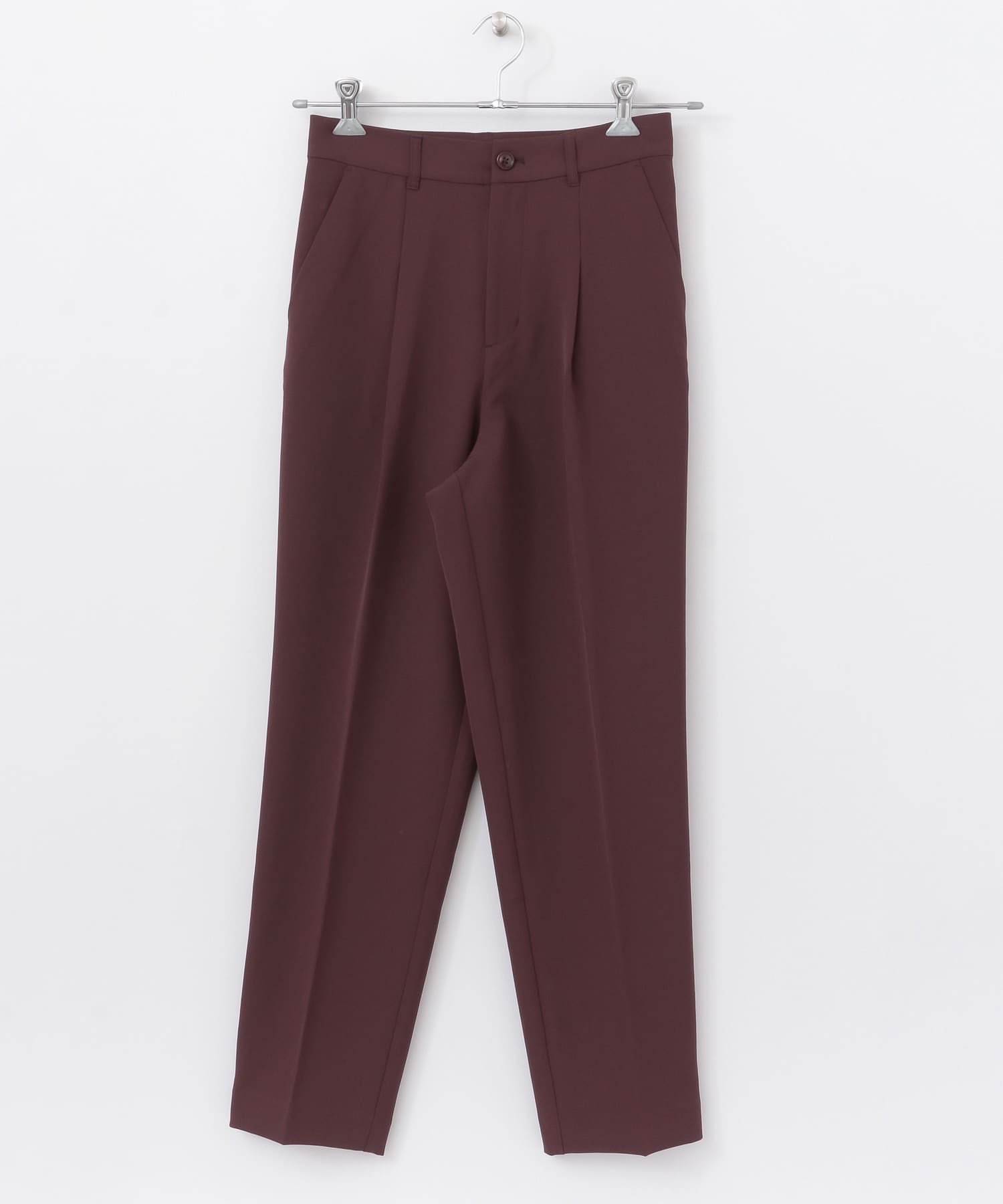 illi　ワンタックスリムテーパードパンツ BERRY 36