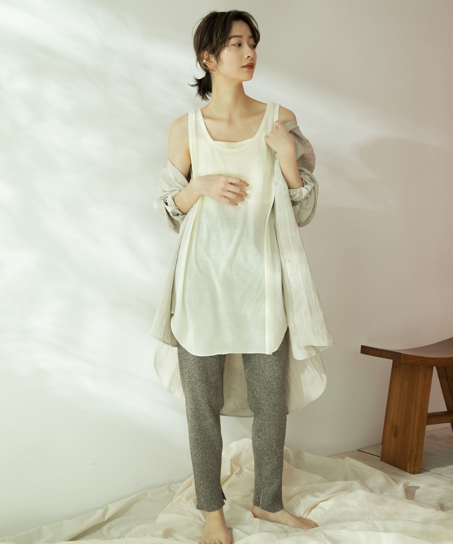 身長：159cm サイズ：one