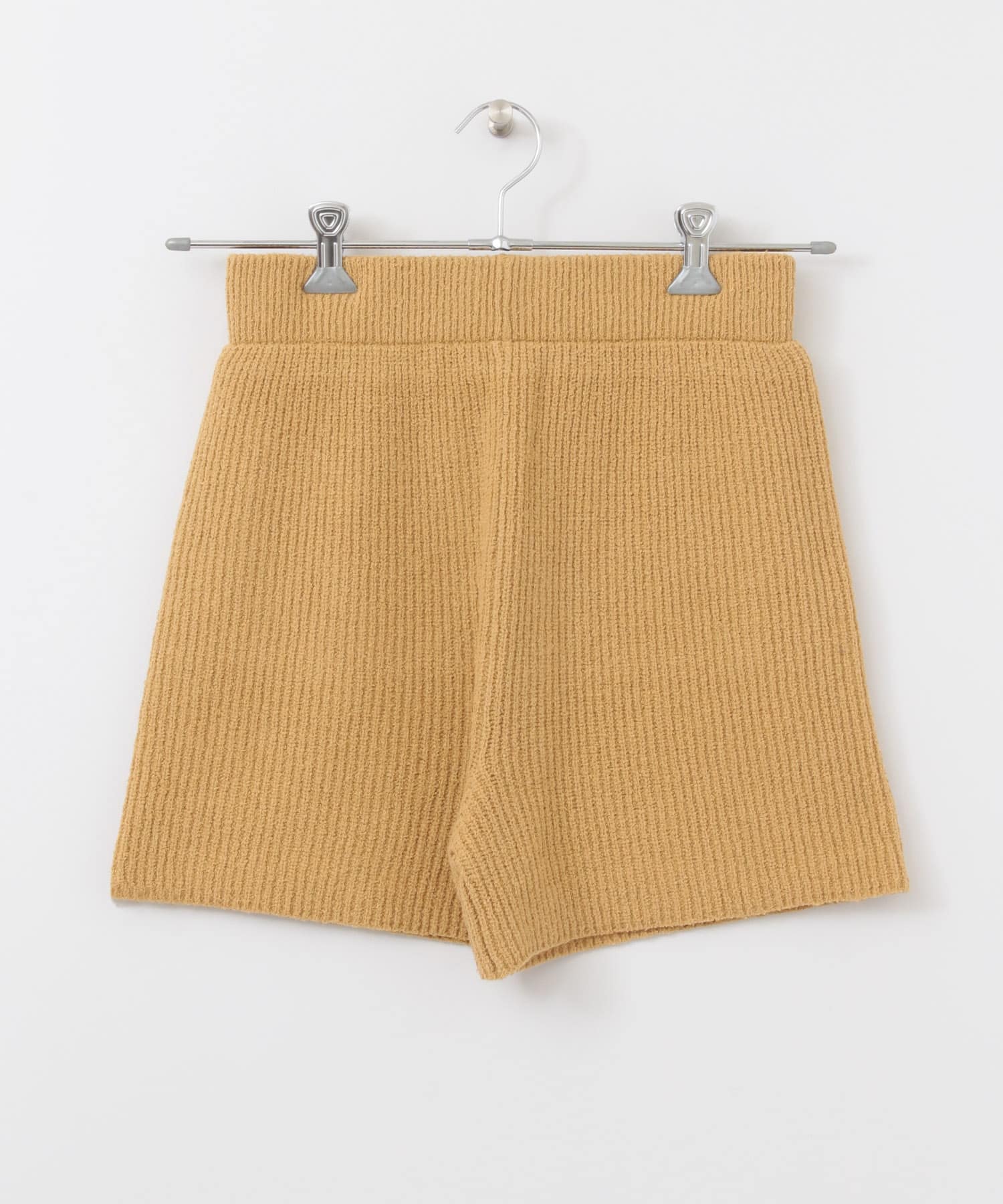 カールヤーンニットショートパンツ CAMEL one