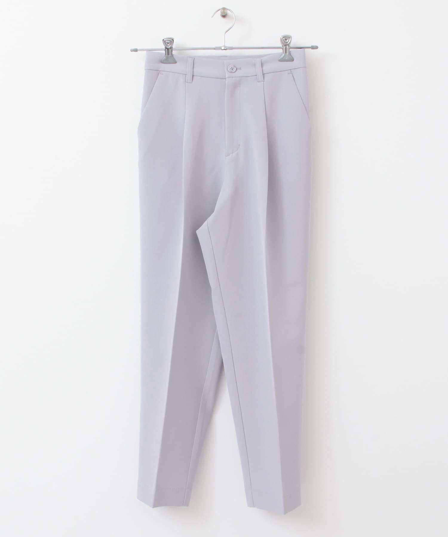 illi　ワンタックスリムテーパードパンツ L.LAVENDER 36