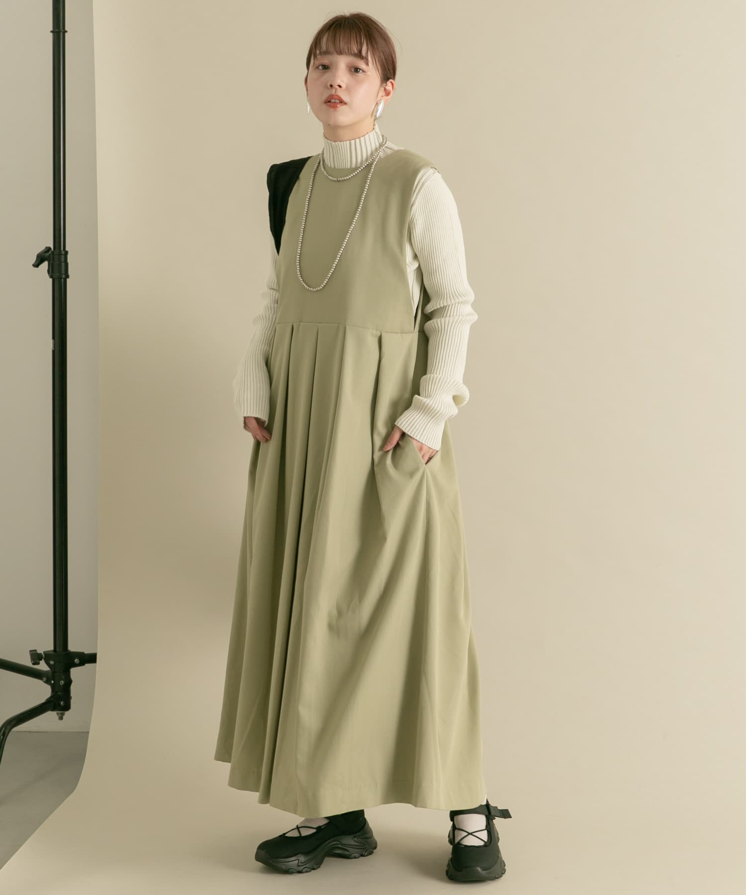 身長：160cm サイズ：one