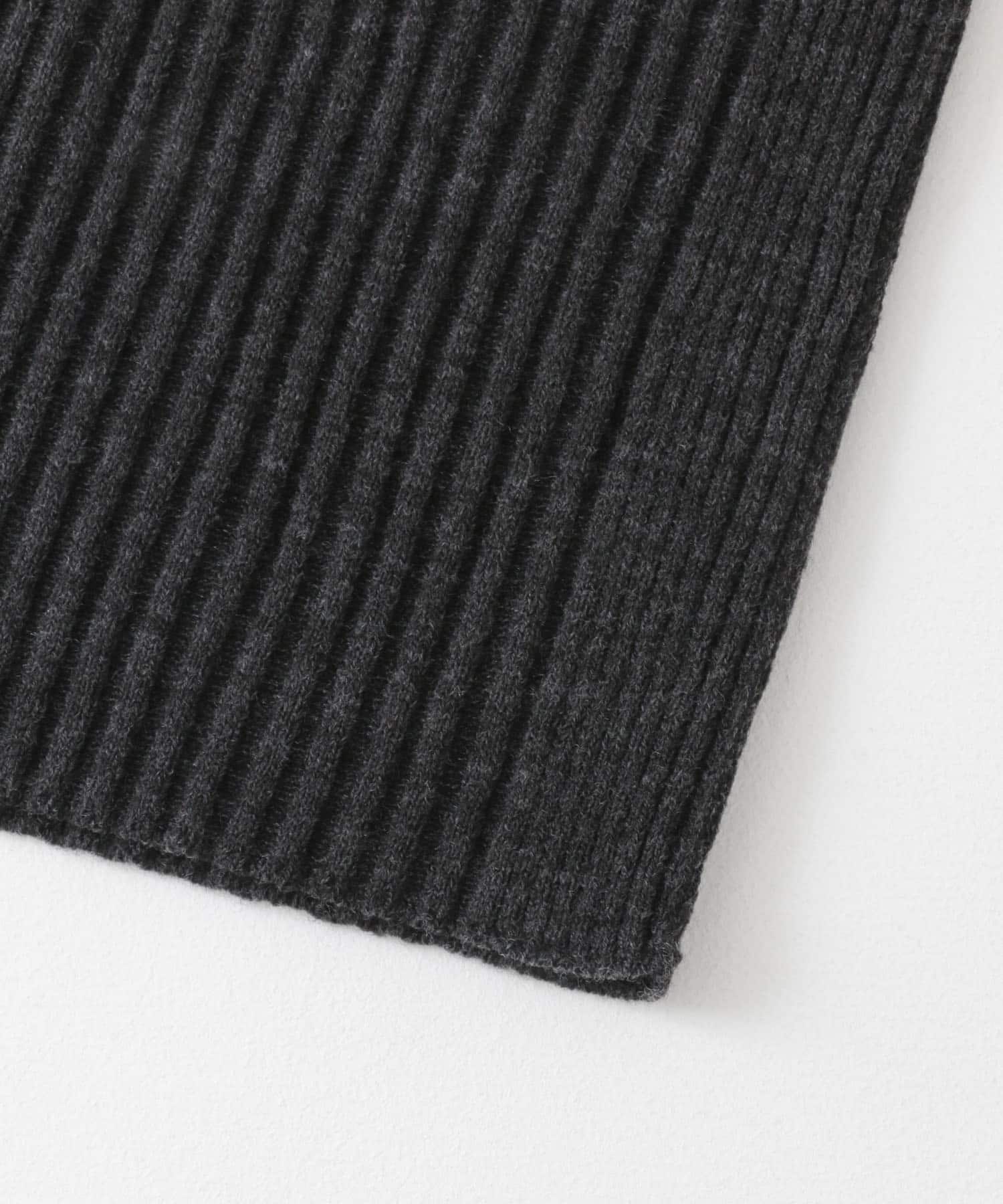 『UR TECH』illi　ランダムRIBハイネックニット CHARCOAL one