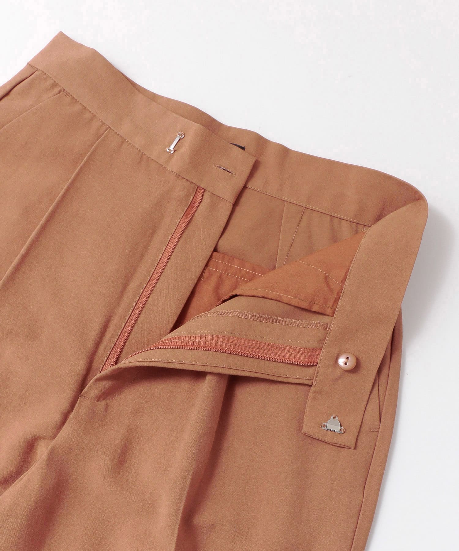 KBF+　タックワイドパンツ∴ ORANGE 36