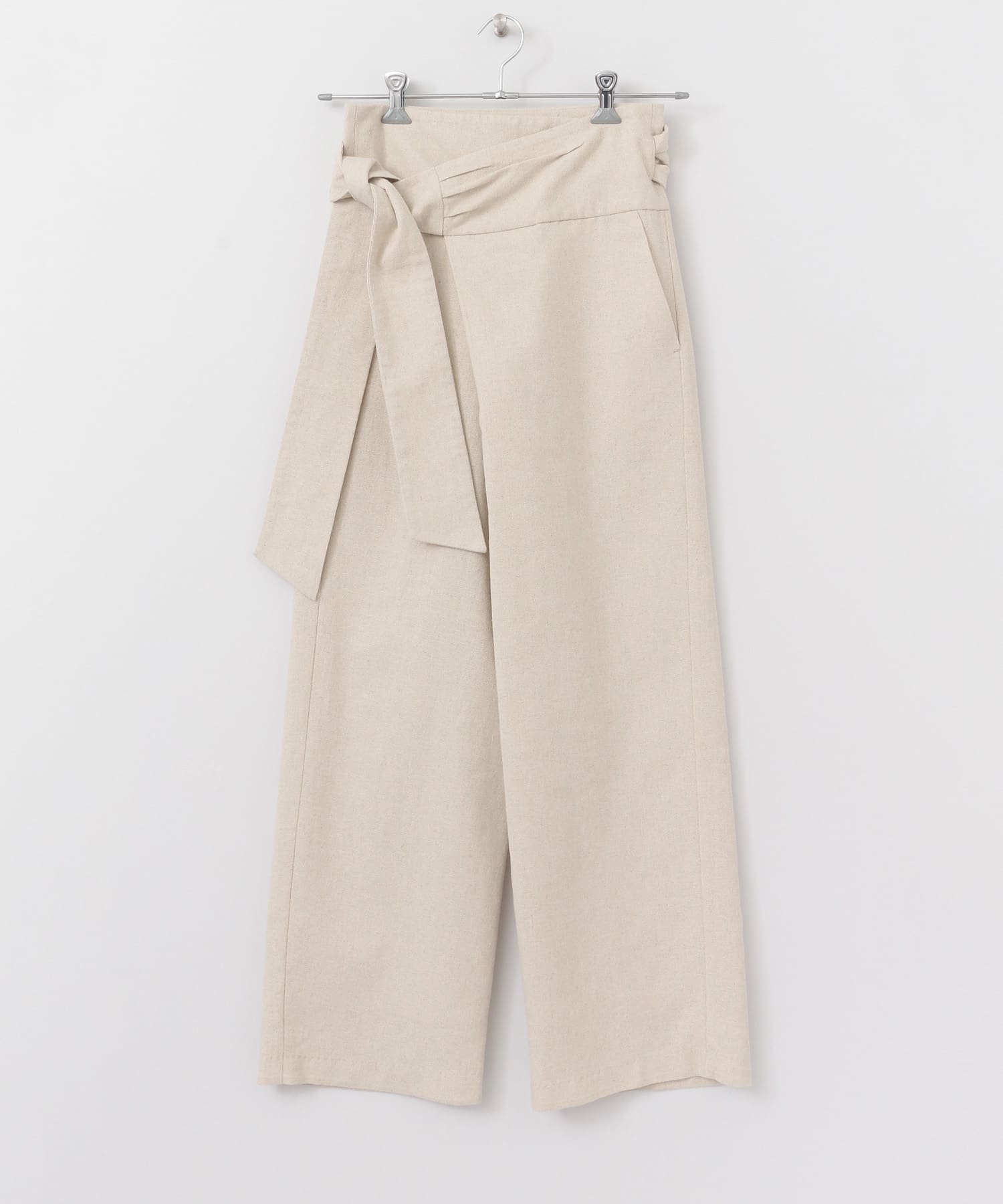 KBF+　サイドノットワイドパンツ∴ NATURAL one