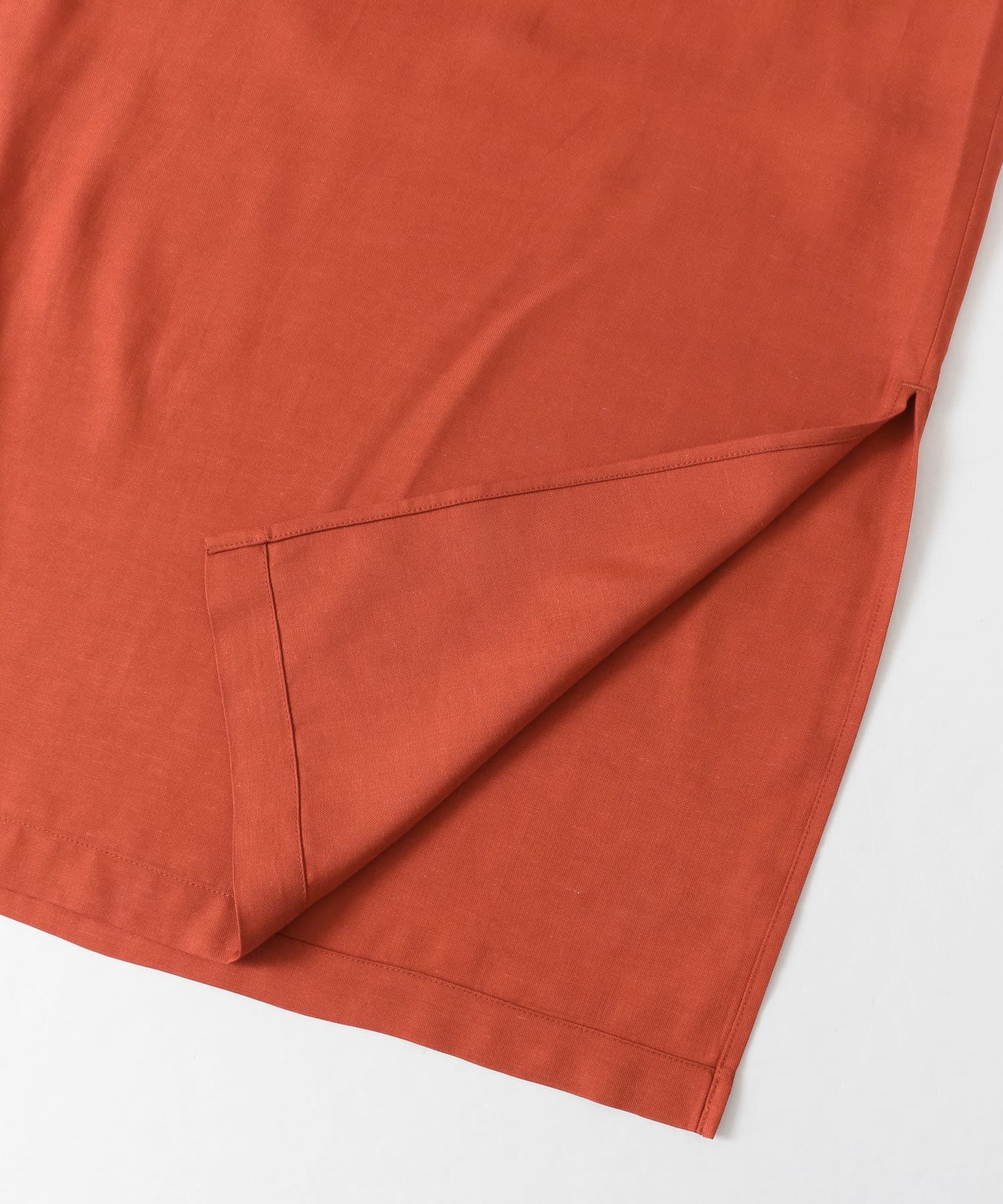 KBF+　カラーストレートロングスカート∴ RED ORANGE one