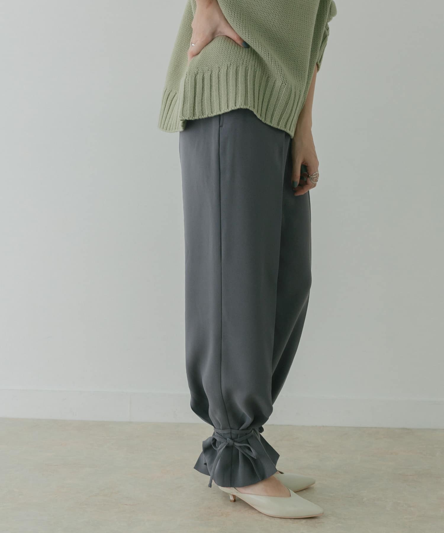 KBF+　スソシボリパンツ∴ CHARCOAL 36