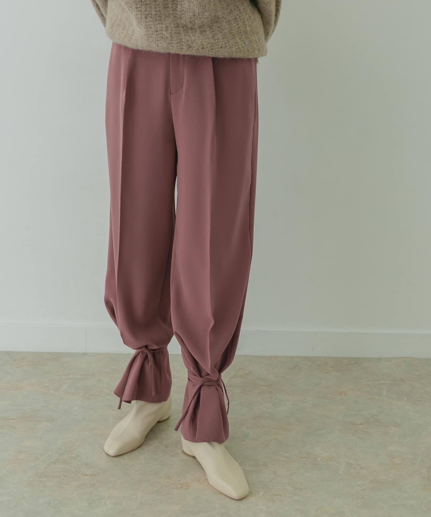 KBF+　スソシボリパンツ∴ DEEP PINK 36
