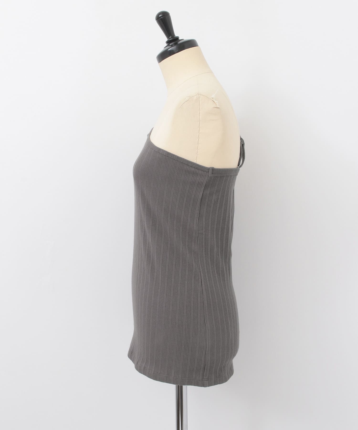 KBF+　2WAYワンショルダーキャミソール CHARCOAL one