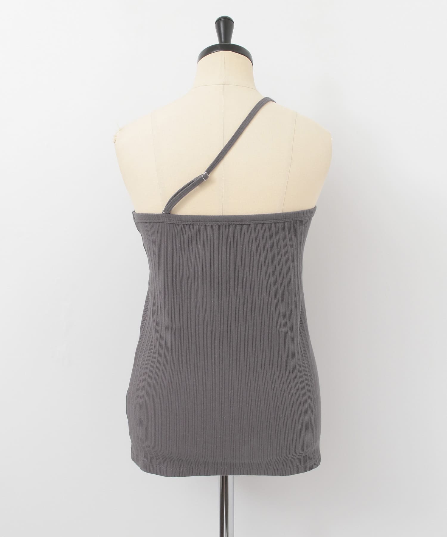 KBF+　2WAYワンショルダーキャミソール CHARCOAL one