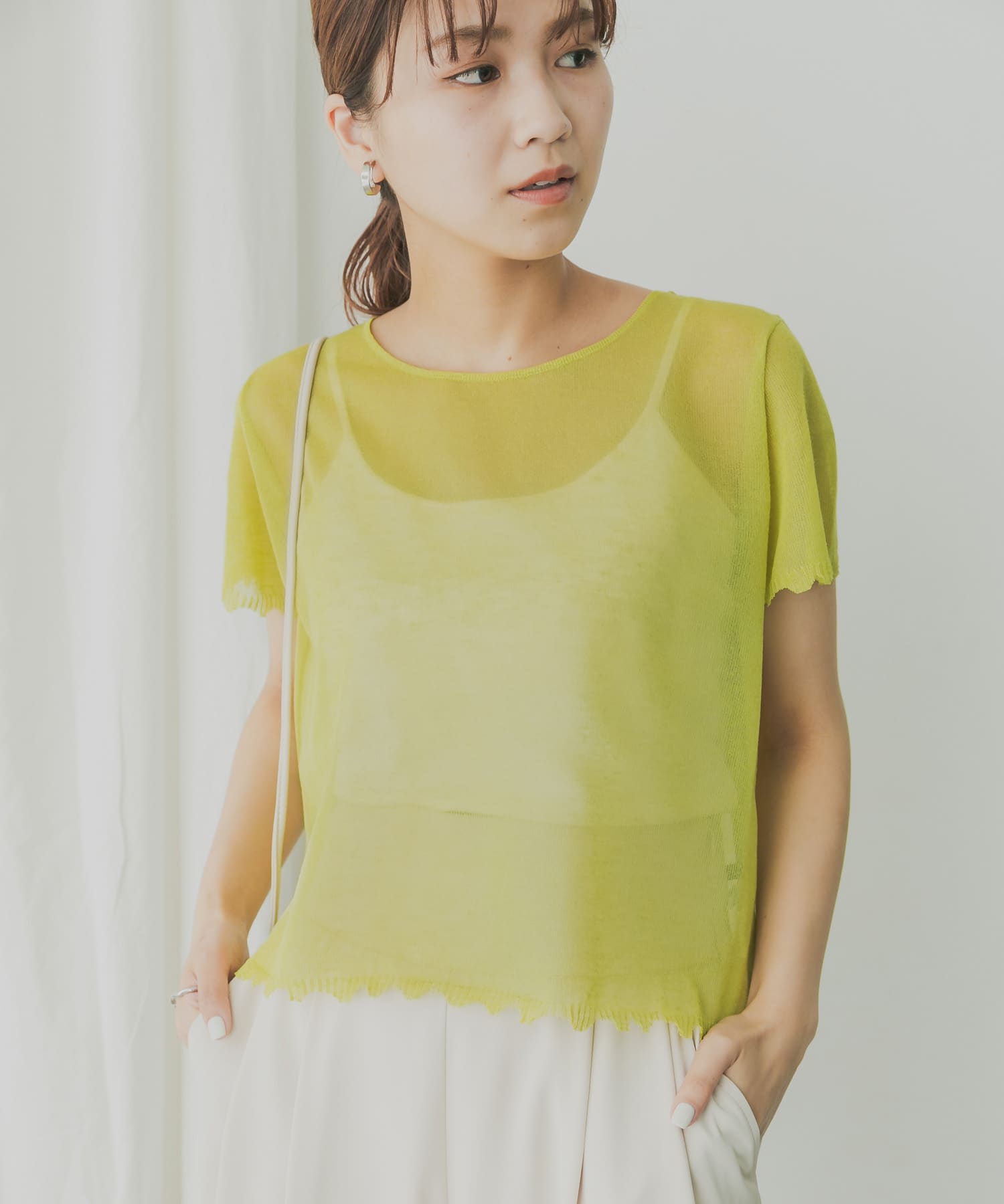 身長：165cm サイズ：one