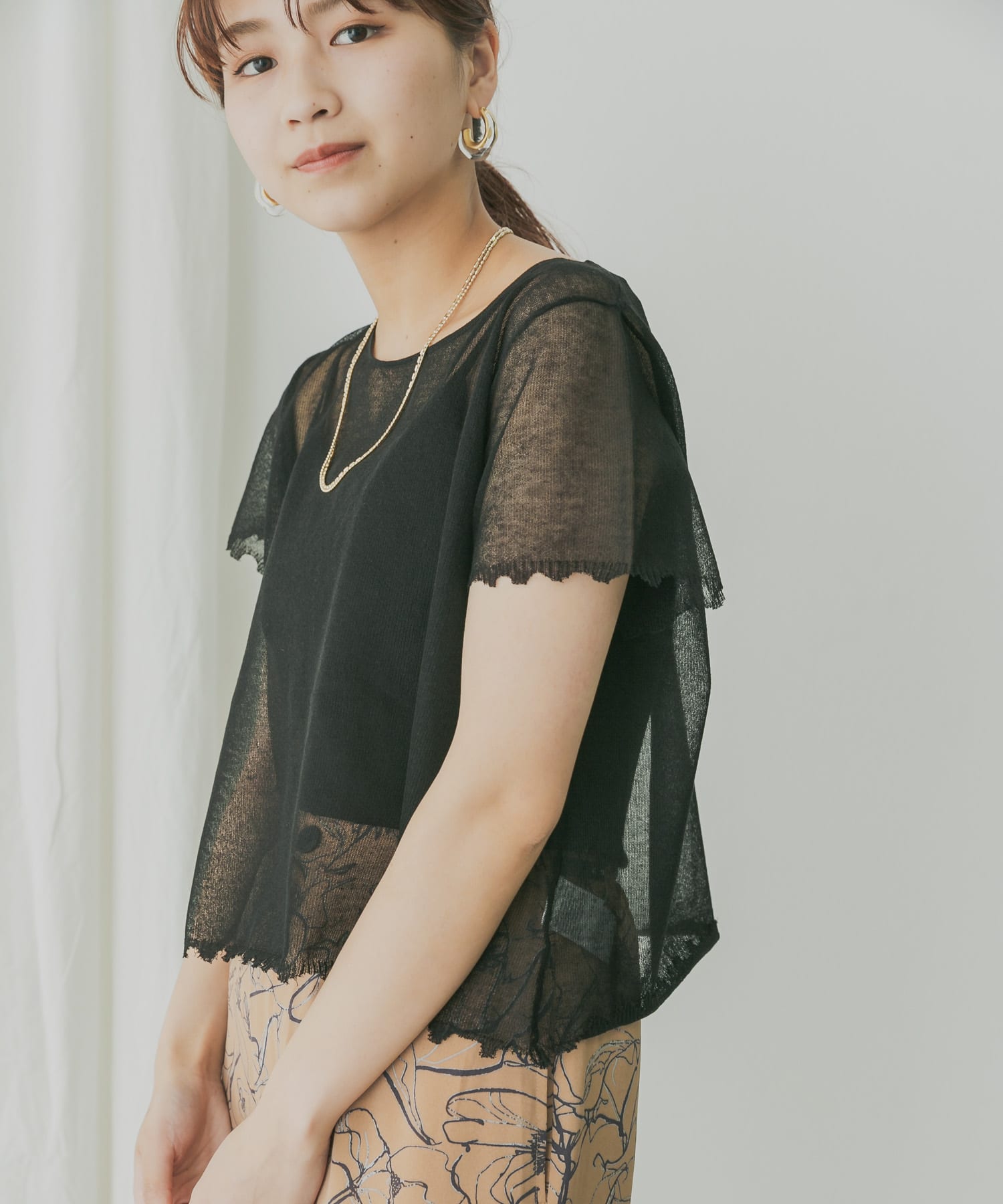 身長：165cm サイズ：one