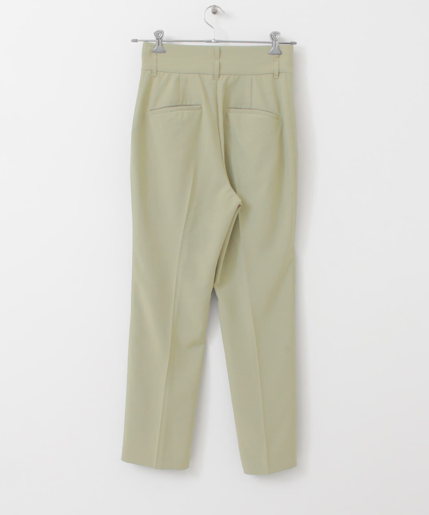 KBF+　スリットスリムパンツ L.GREEN 36