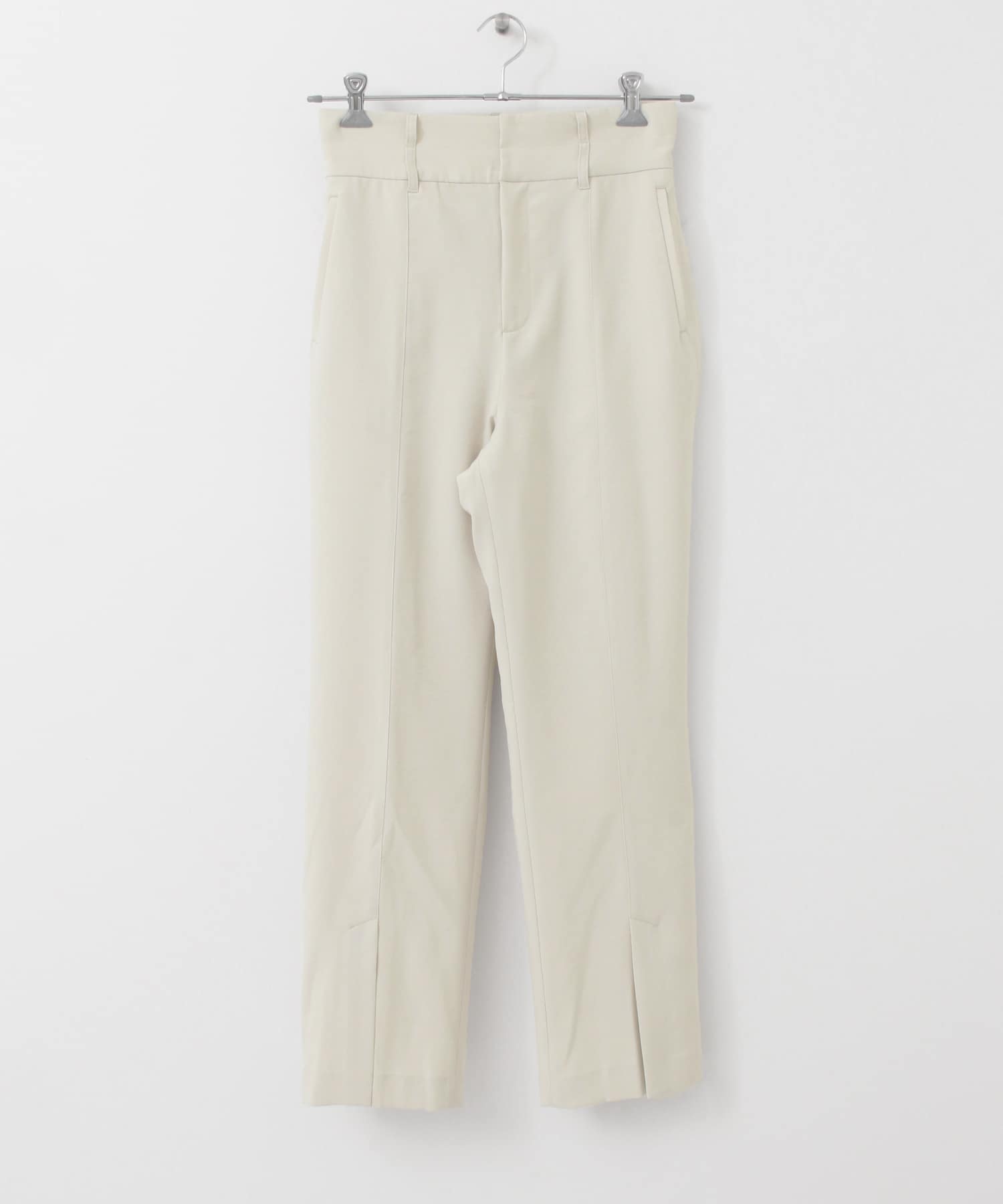 KBF+　スリットスリムパンツ ECRU 36