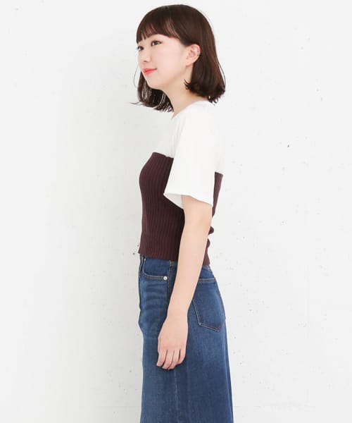 KBF+　ニットビスチェ∴ BLACK one