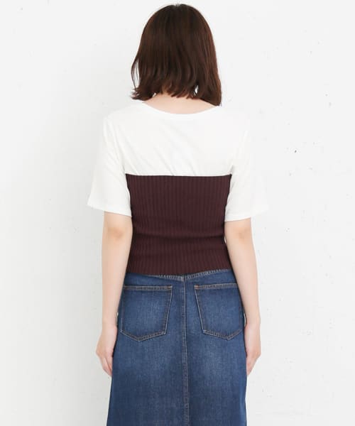 KBF+　ニットビスチェ∴ BLACK one
