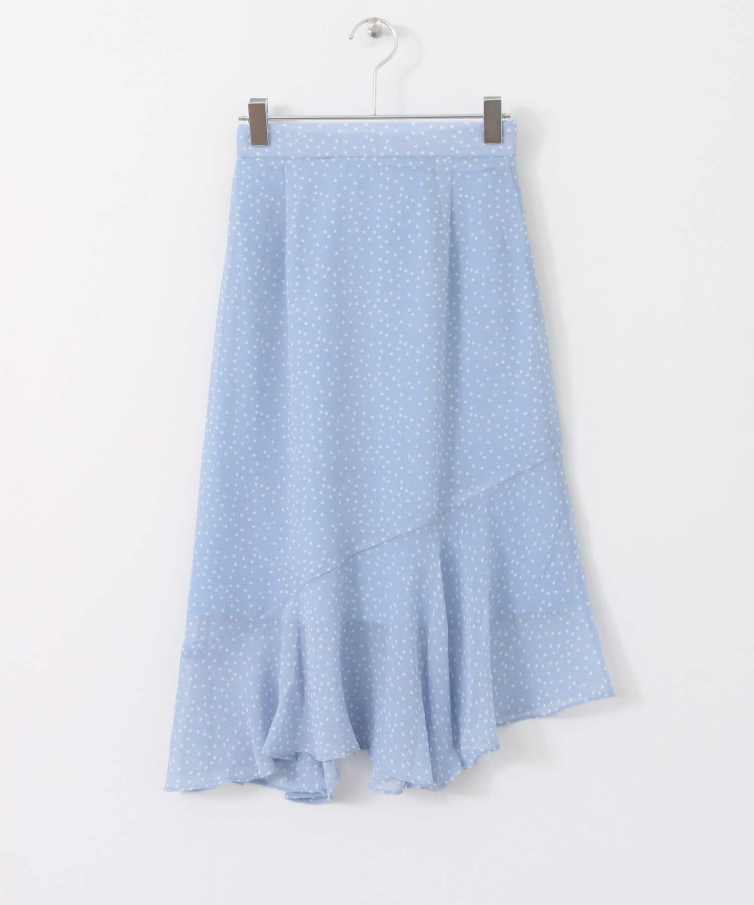 KBF+　イレギュラーヘムフリルスカート∴ BLUE one