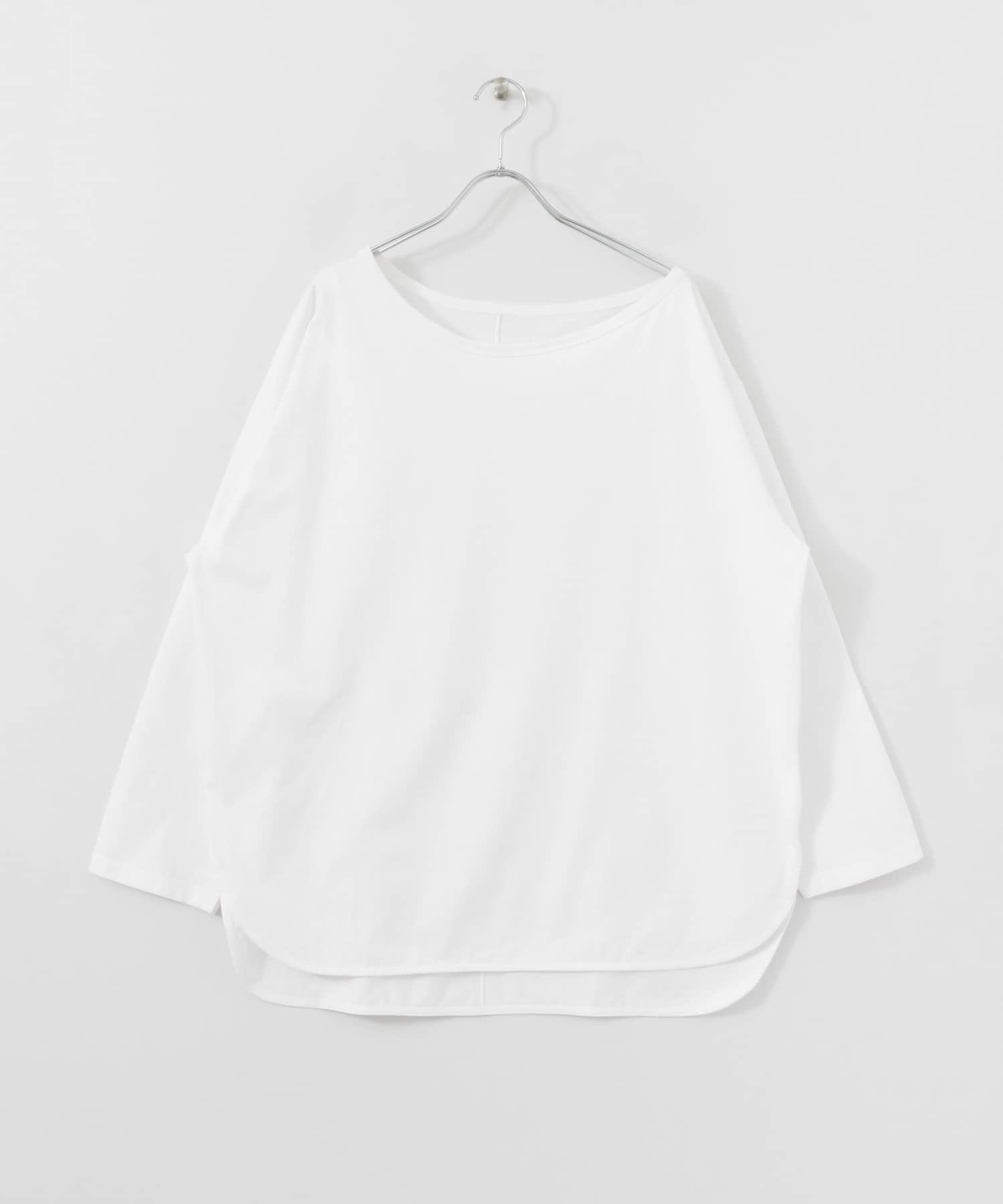 KBF+　アシメネックオーバーロングTシャツ OFF one