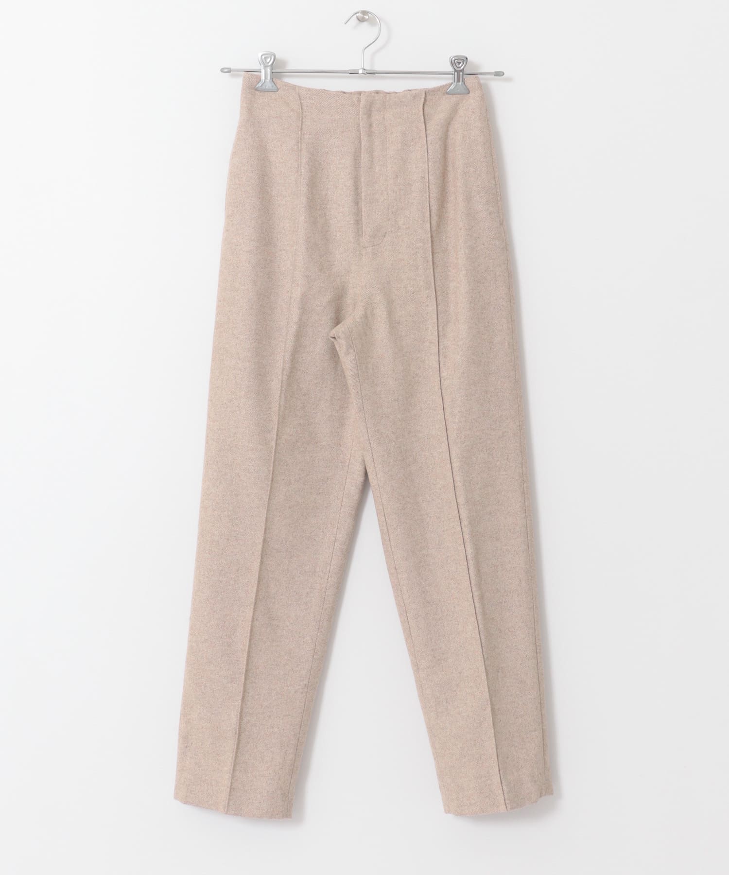KBF+　ツイードワイドパンツ∴ BEIGE one