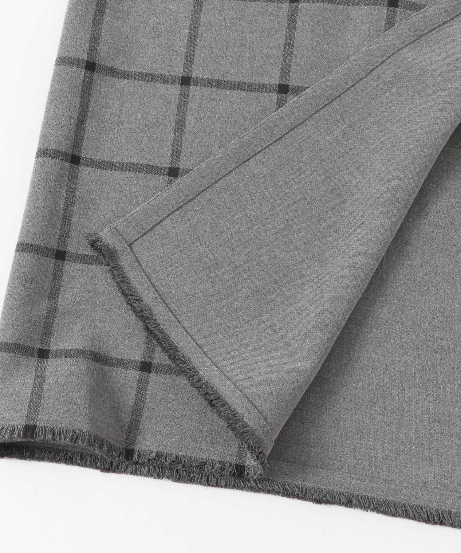 KBF+　リバーシブルチェックスカート GRAY one