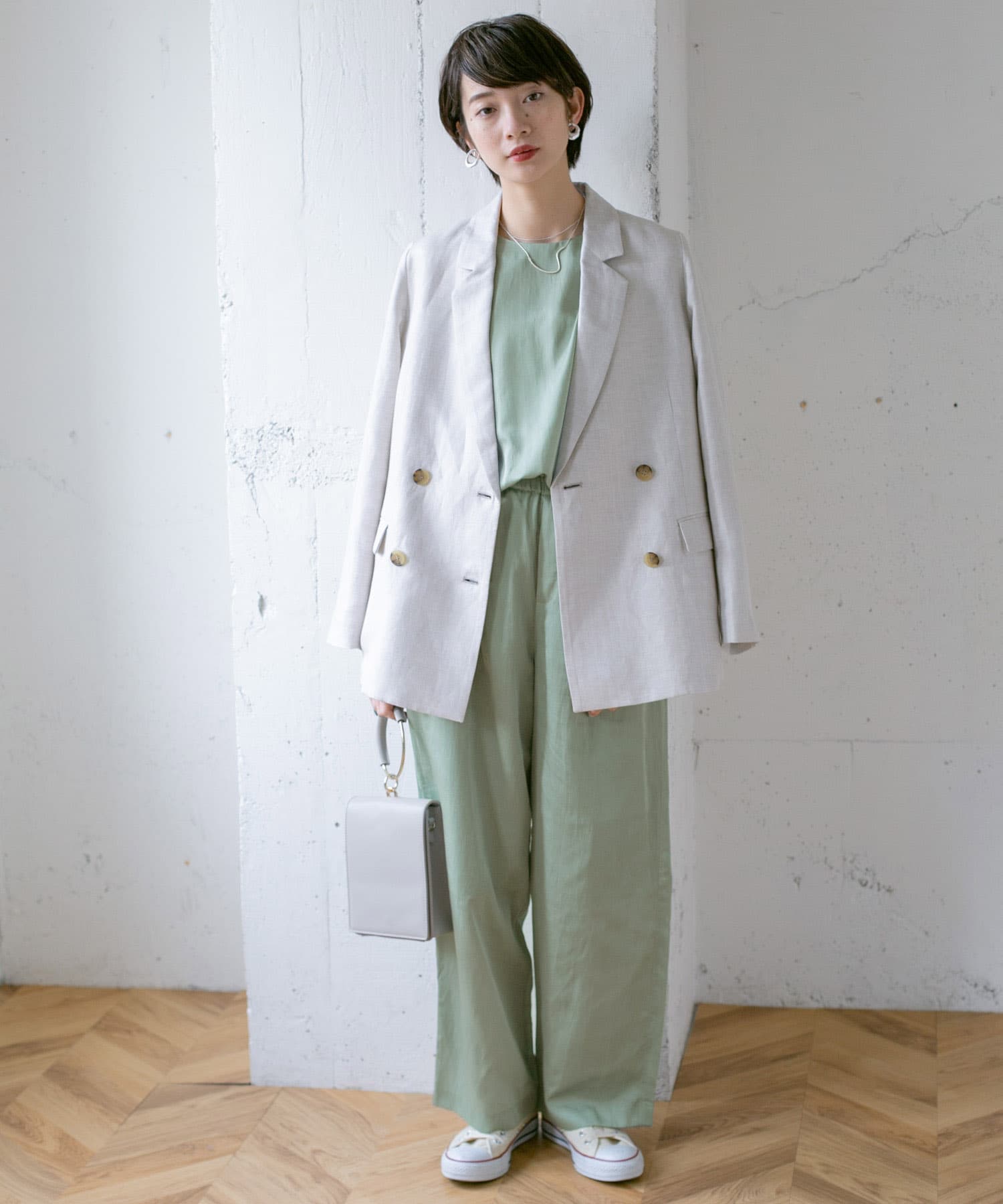 イージーストレートパンツ MINT one