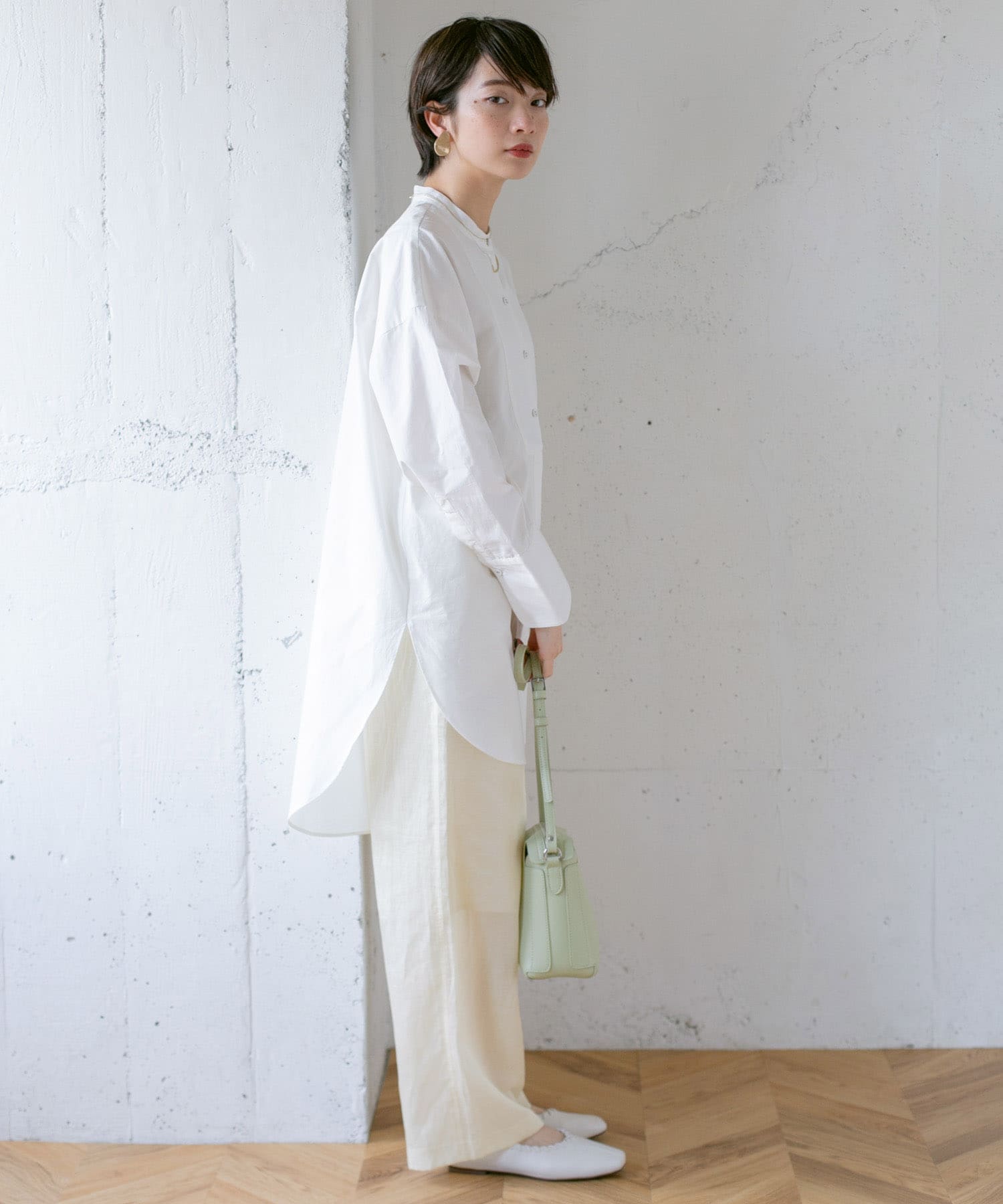 イージーストレートパンツ IVORY one