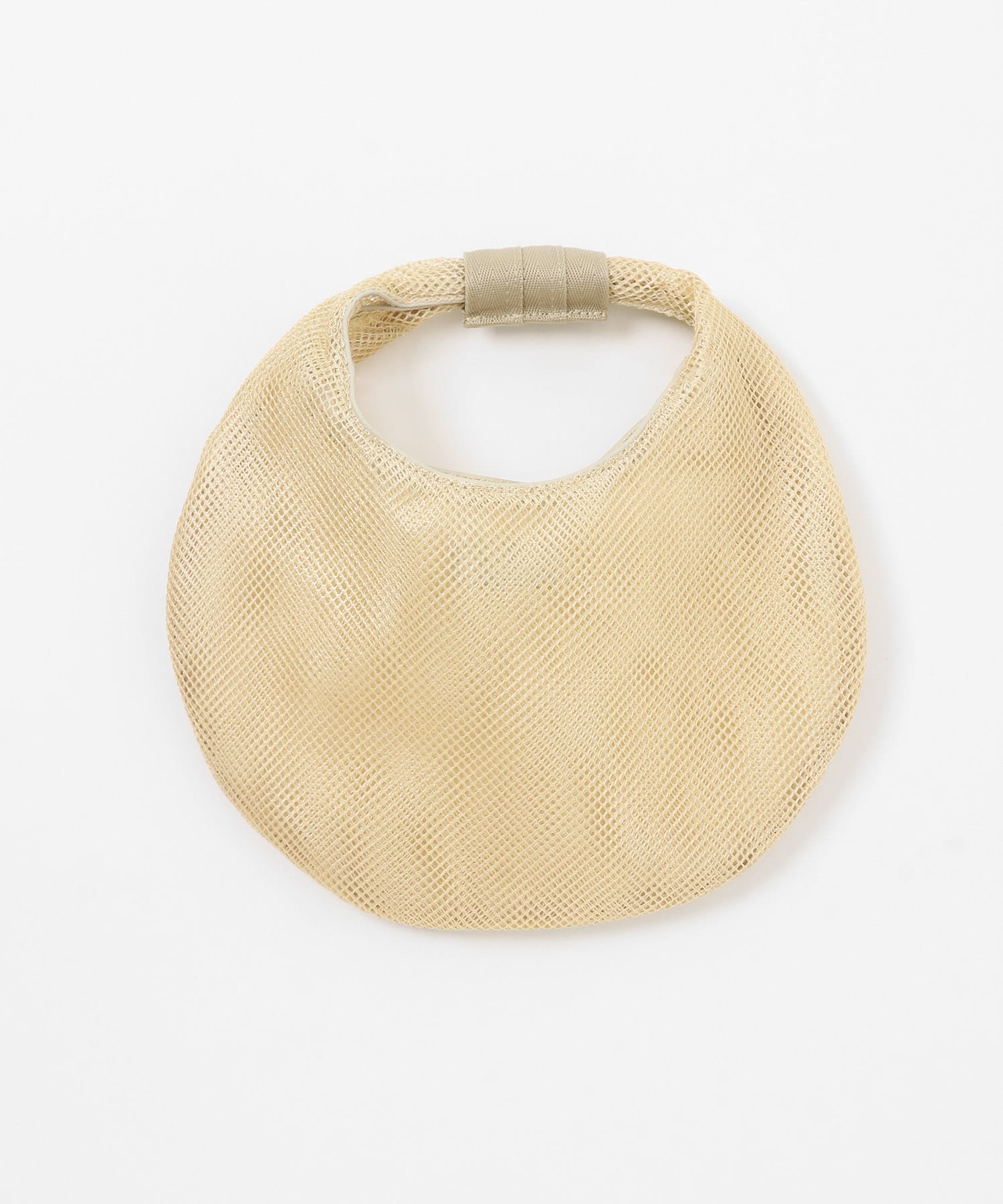 CONTROL FREAK　メッシュラウンドバッグ BEIGE one
