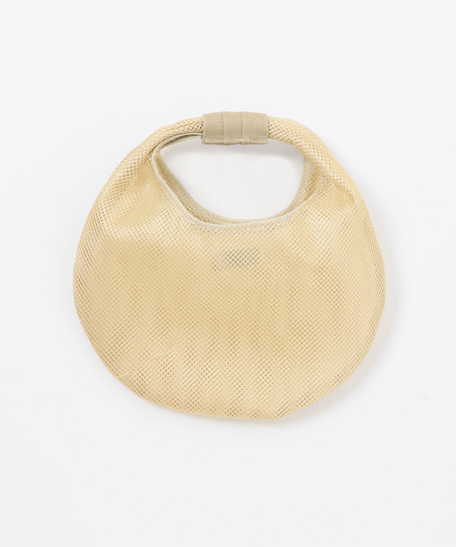 CONTROL FREAK　メッシュラウンドバッグ BEIGE one