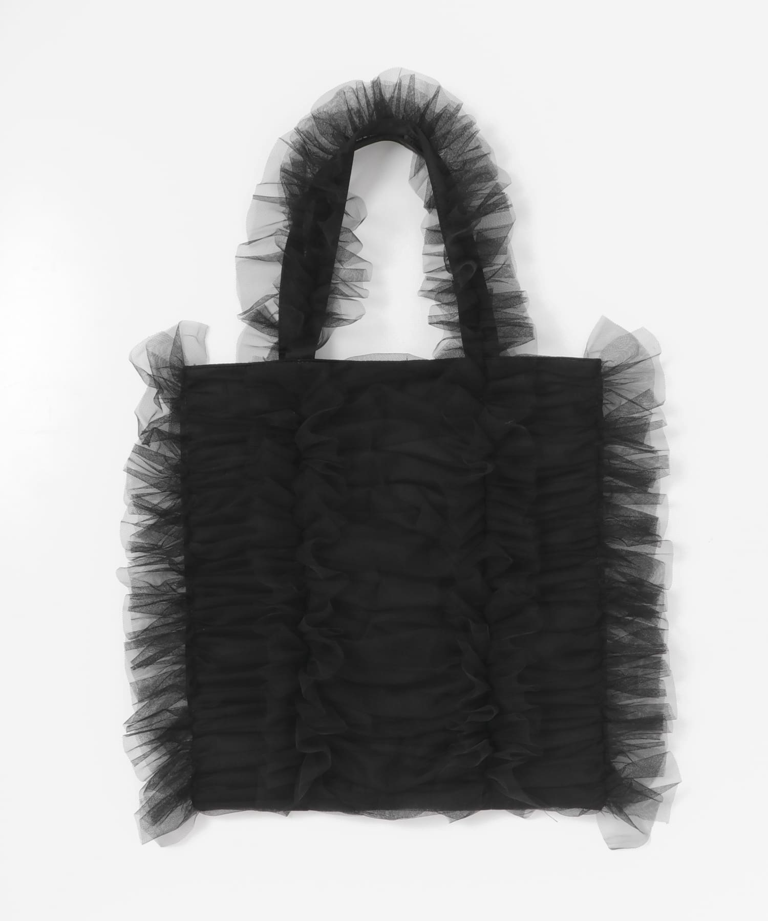 Casselini　チュールシャーリングトート BLACK one