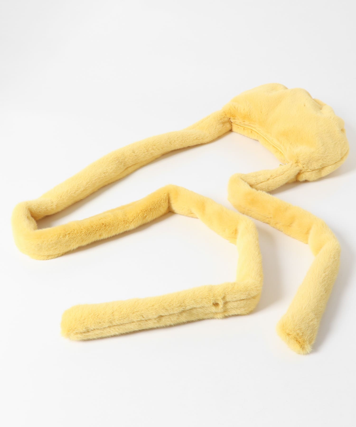 Casselini　フェイクファーリボンバッグ YELLOW one