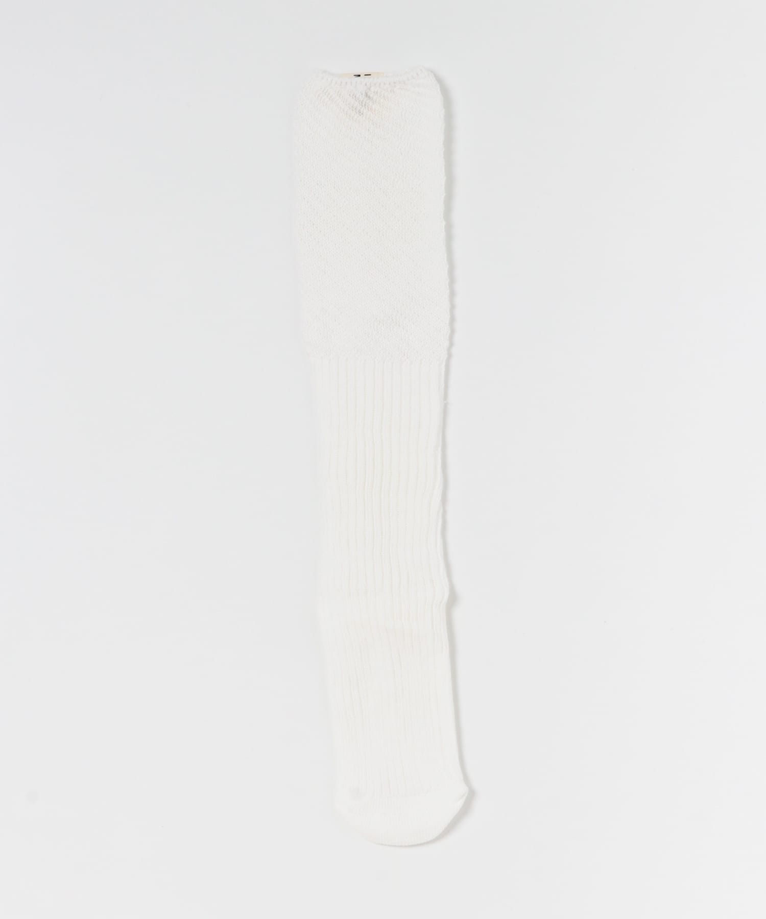 I Hate Monday　OBLIQUE KNEE SOCKS IVORY one