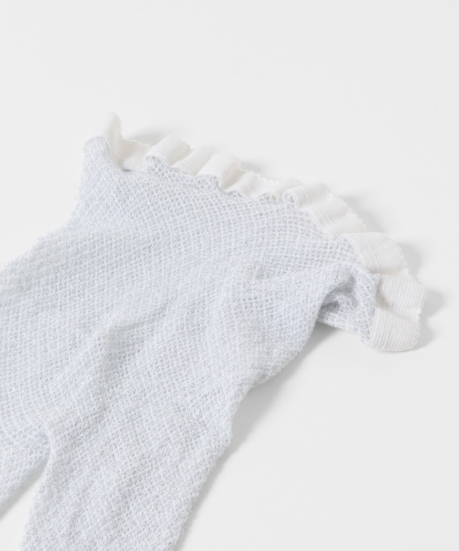 I Hate Monday　PEARL NET STOCKING SIL×WHT one