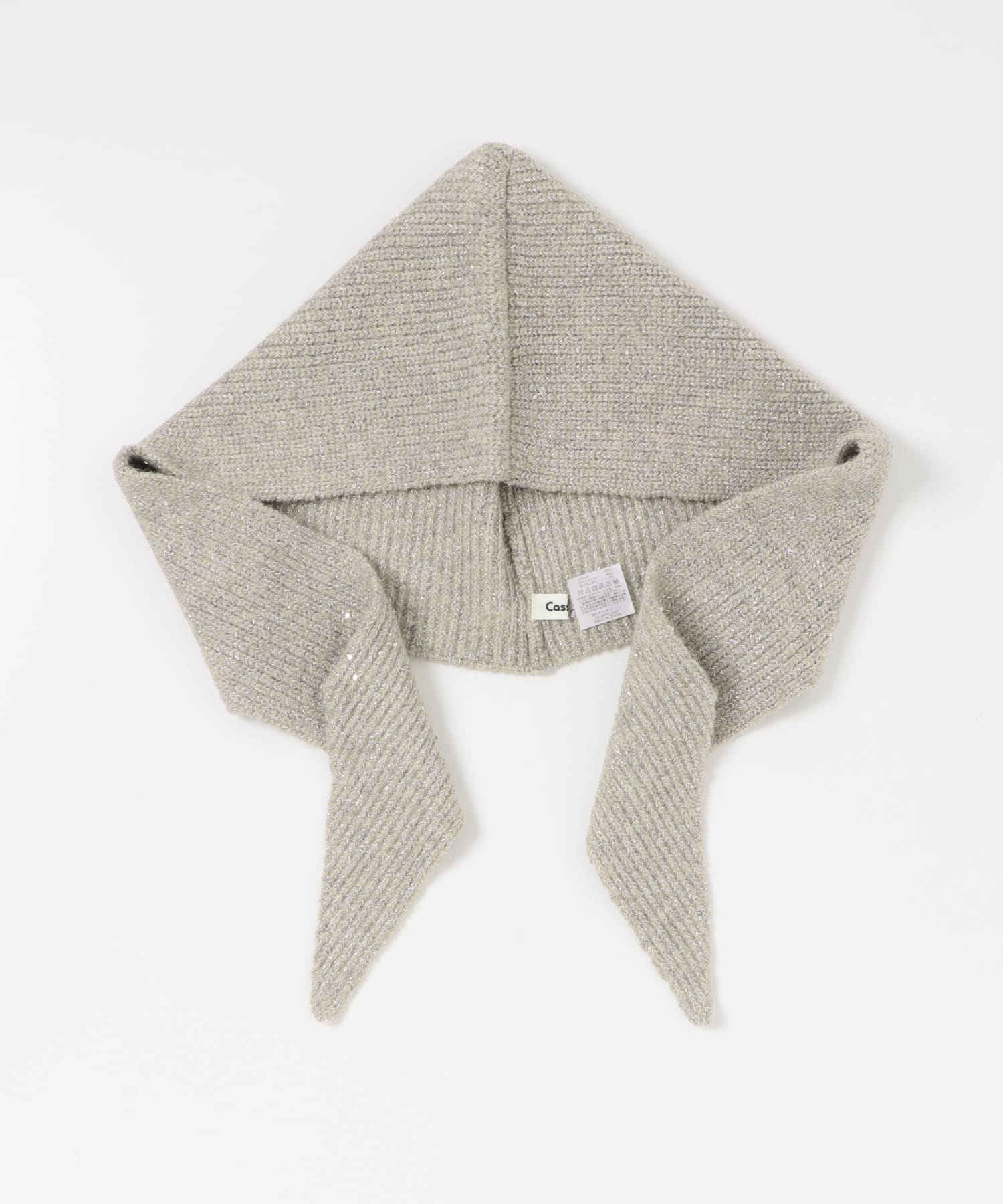 Casselini　キラキラニットバラクラバ BEIGE one